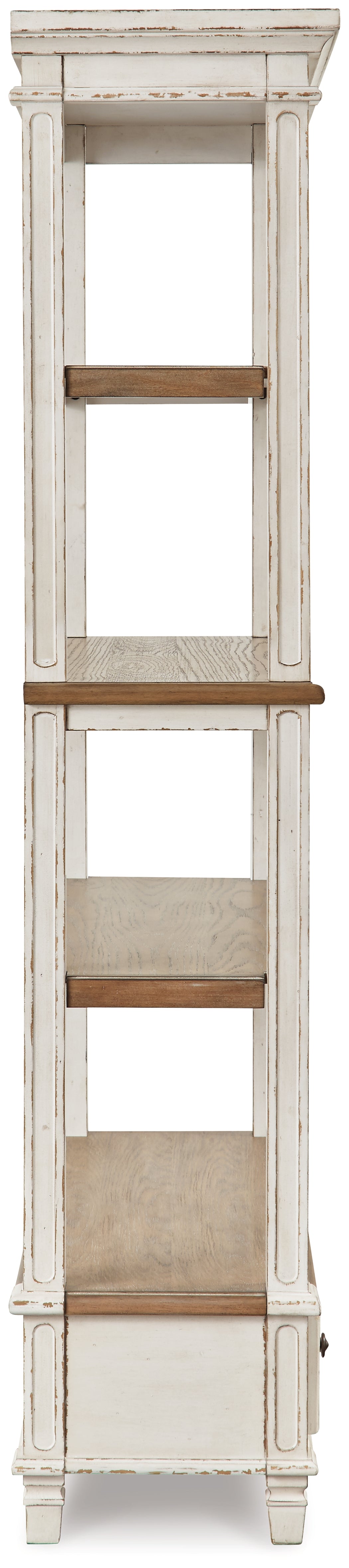 Realyn Two-tone Home Office Desk and Bookcase - H743H3