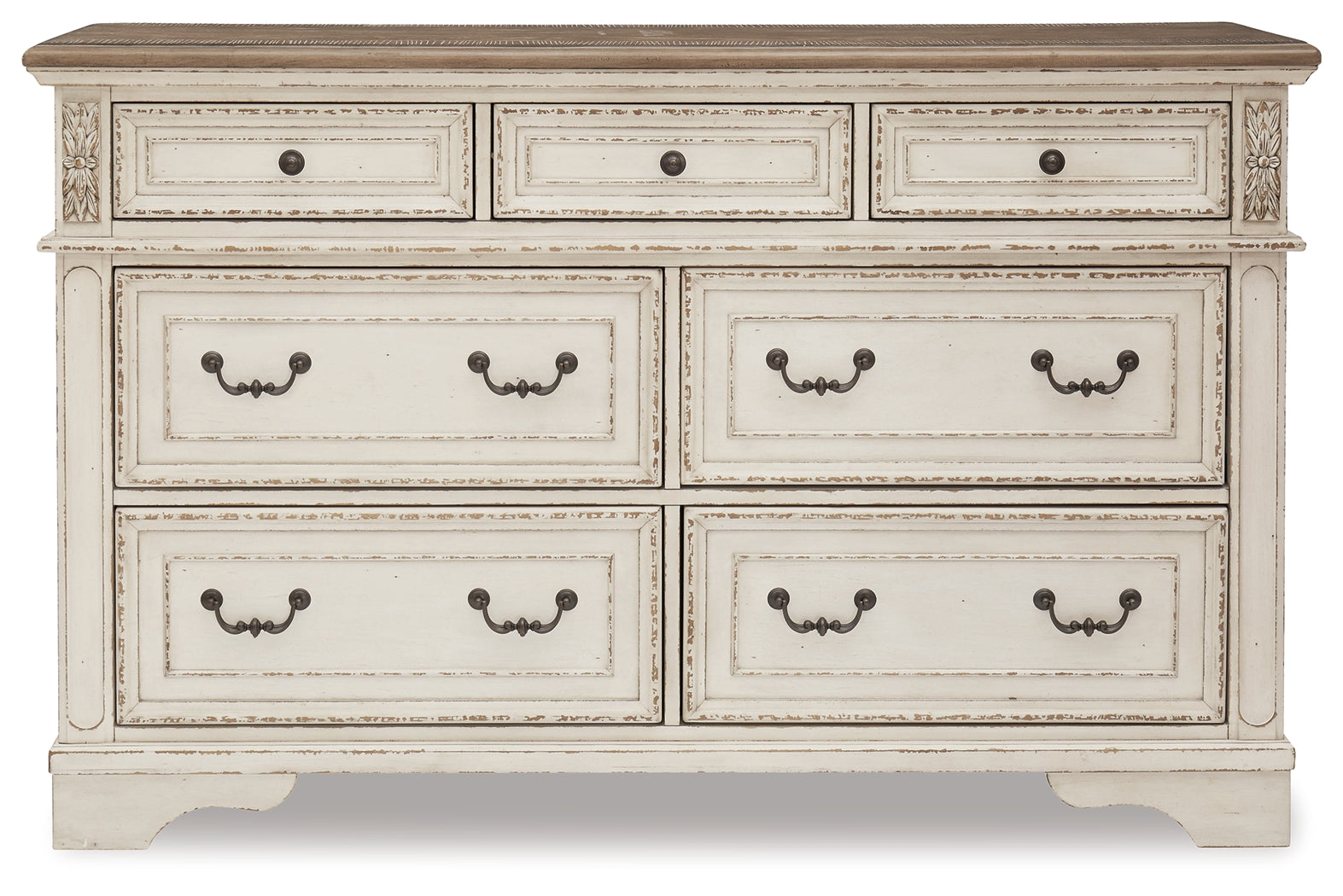 Realyn Two-tone King Bed, Dresser and 2 Nightstands - B743B60