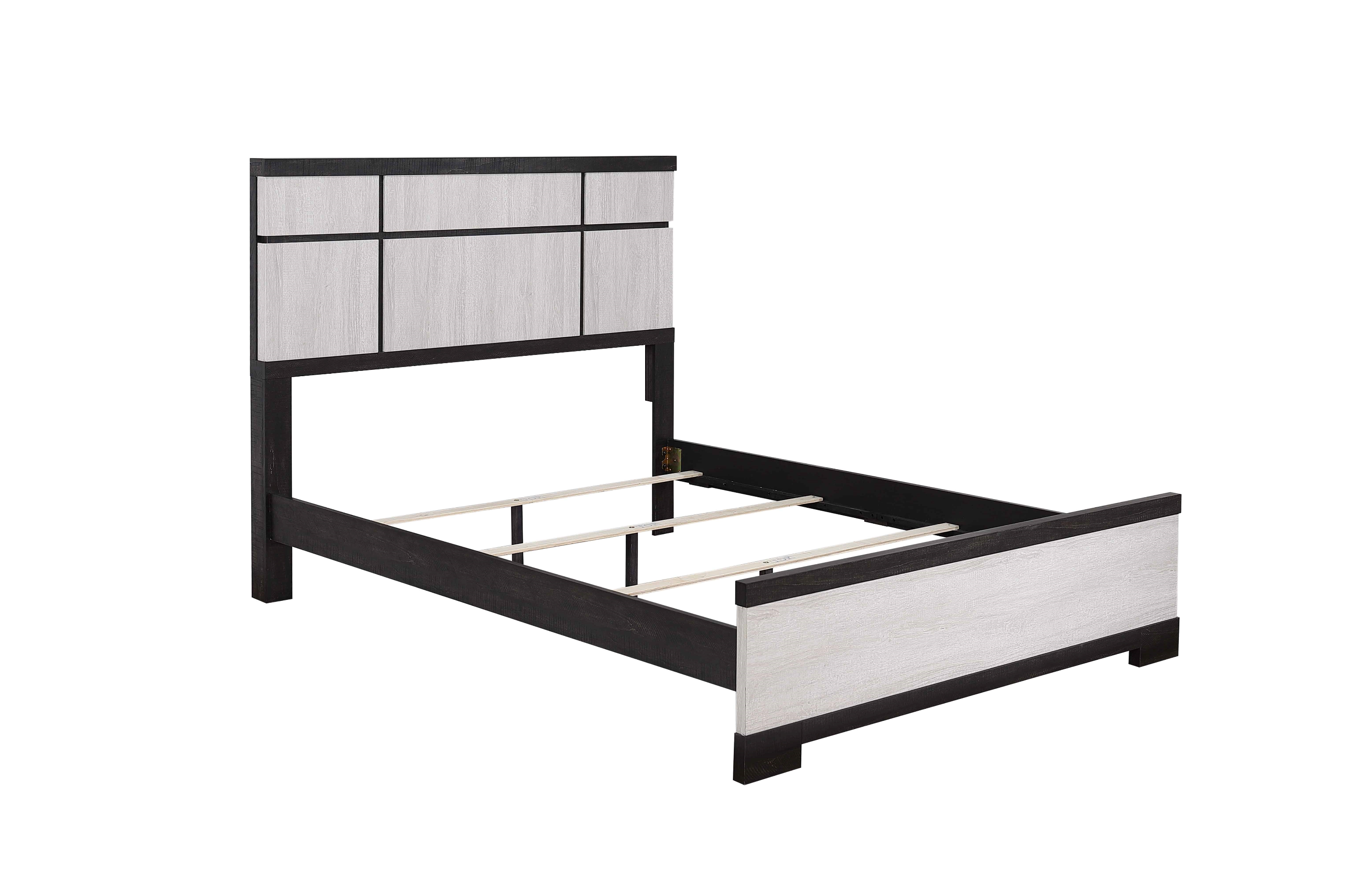 Remington Black/White Panel Bedroom Set - SET | B8162-Q-HBFB | B8162-KQ-RAIL | B8162-2 | B8162-4 - Bien Home Furniture & Electronics