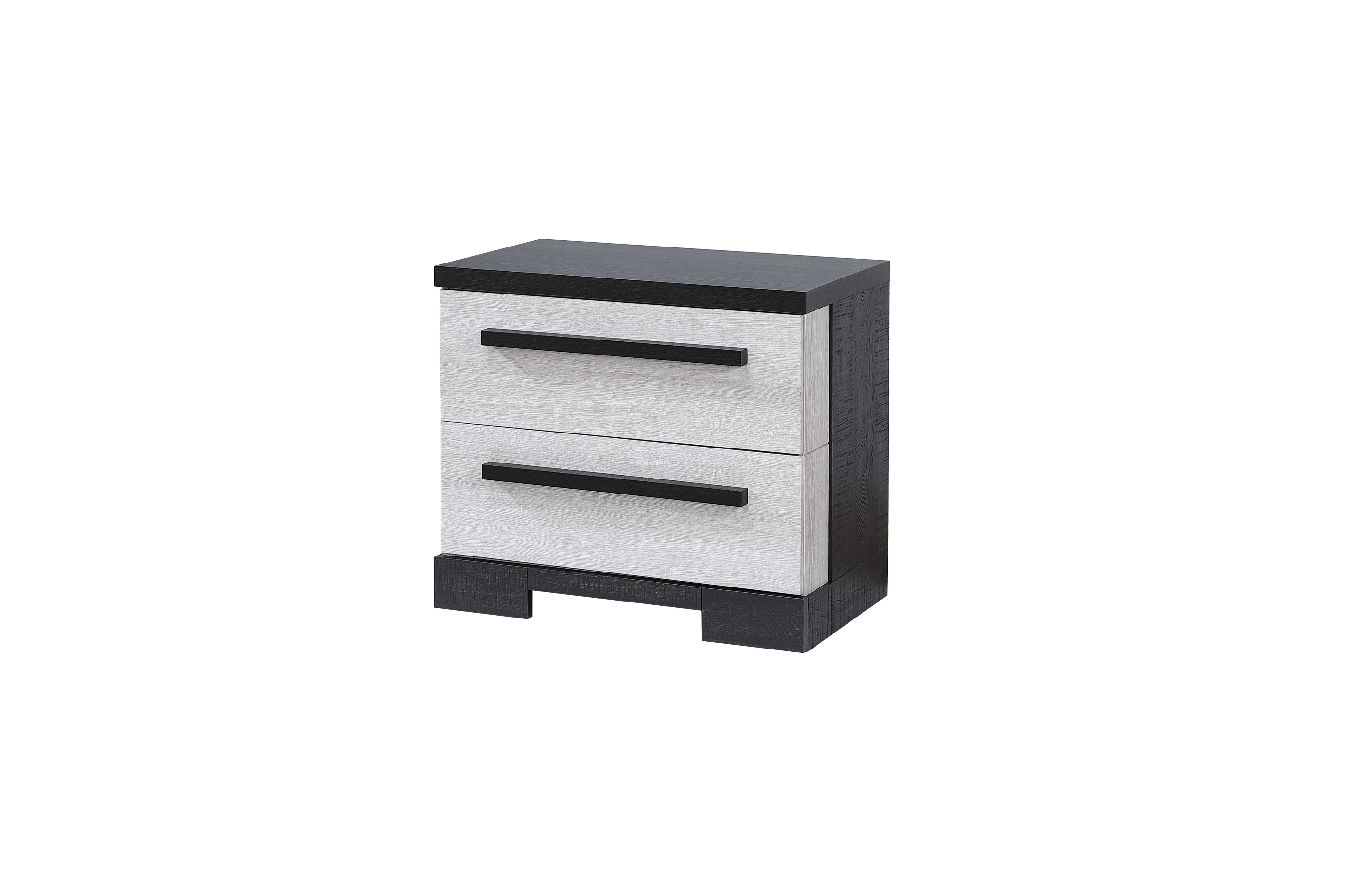 Remington Black/White Panel Bedroom Set - SET | B8162-Q-HBFB | B8162-KQ-RAIL | B8162-2 | B8162-4 - Bien Home Furniture & Electronics