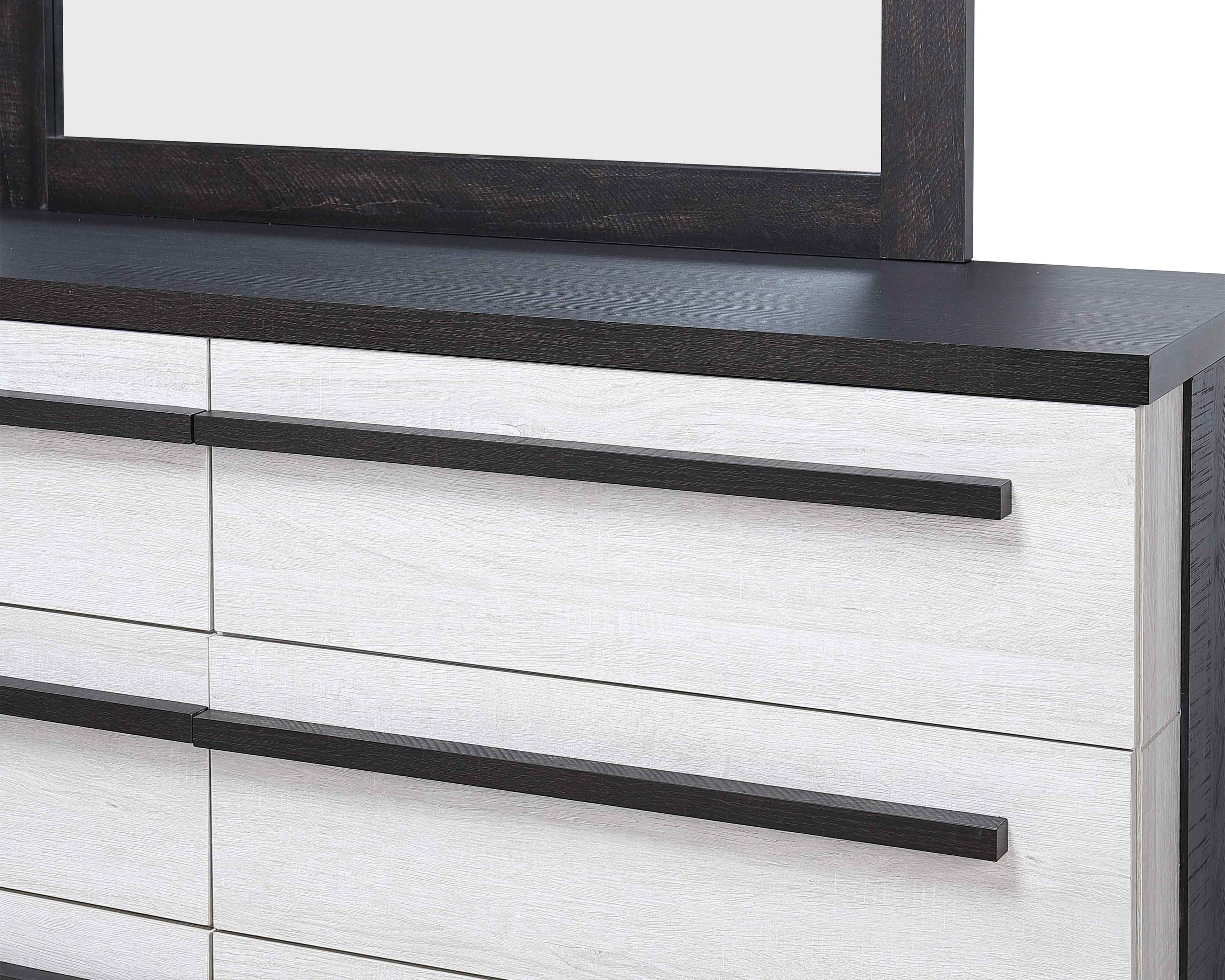 Remington Black/White Panel Bedroom Set - SET | B8162-Q-HBFB | B8162-KQ-RAIL | B8162-2 | B8162-4 - Bien Home Furniture & Electronics