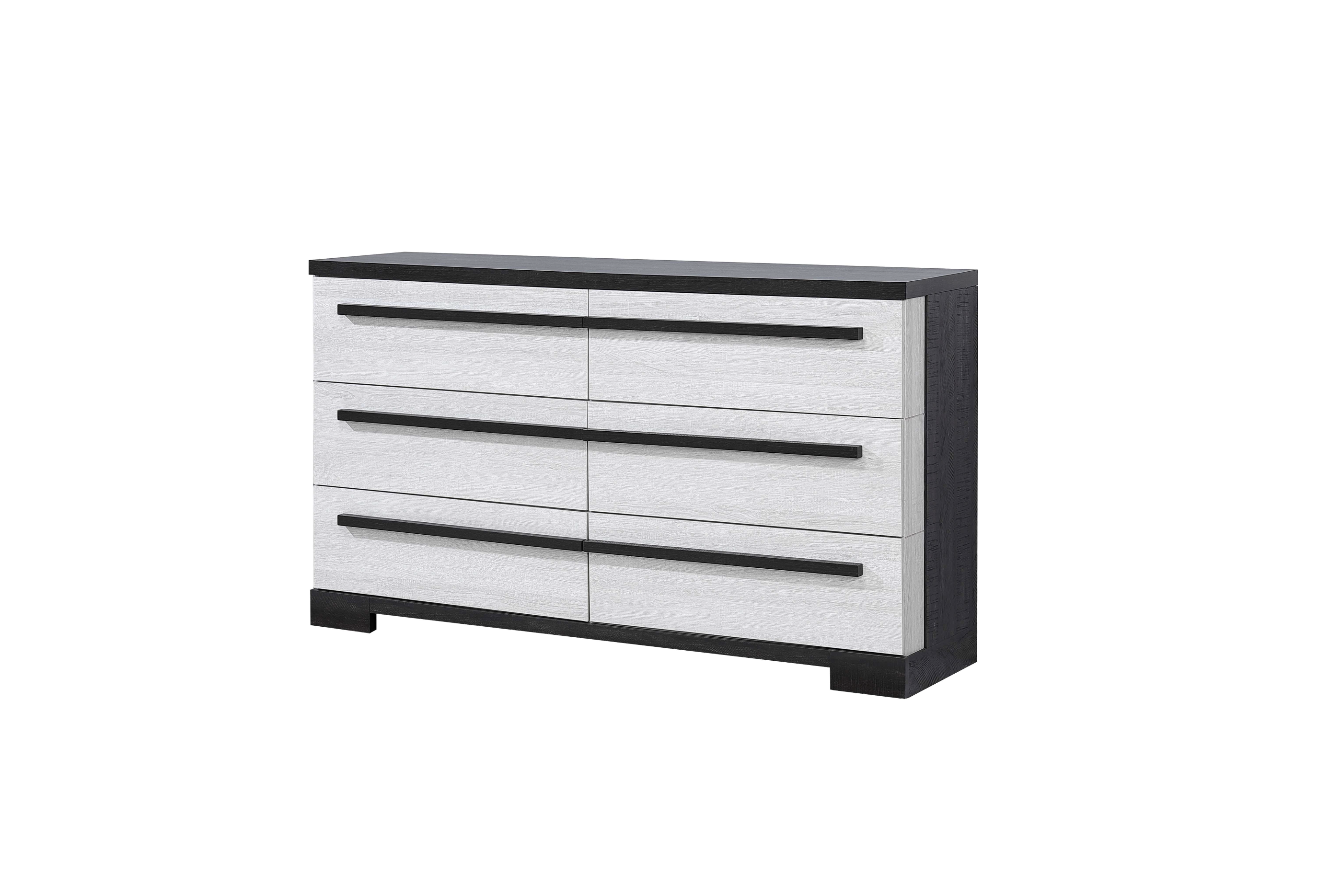 Remington Black/White Panel Bedroom Set - SET | B8162-Q-HBFB | B8162-KQ-RAIL | B8162-2 | B8162-4 - Bien Home Furniture & Electronics