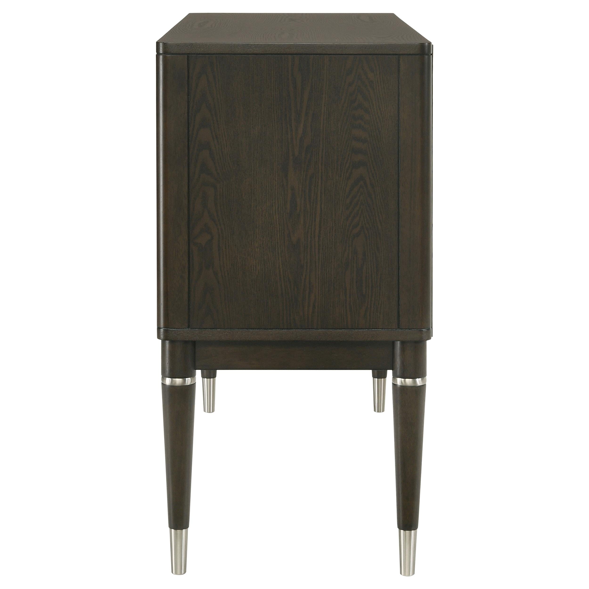Reseda 4-door Dining Sideboard Server with Shelves Ash Brown - 193675