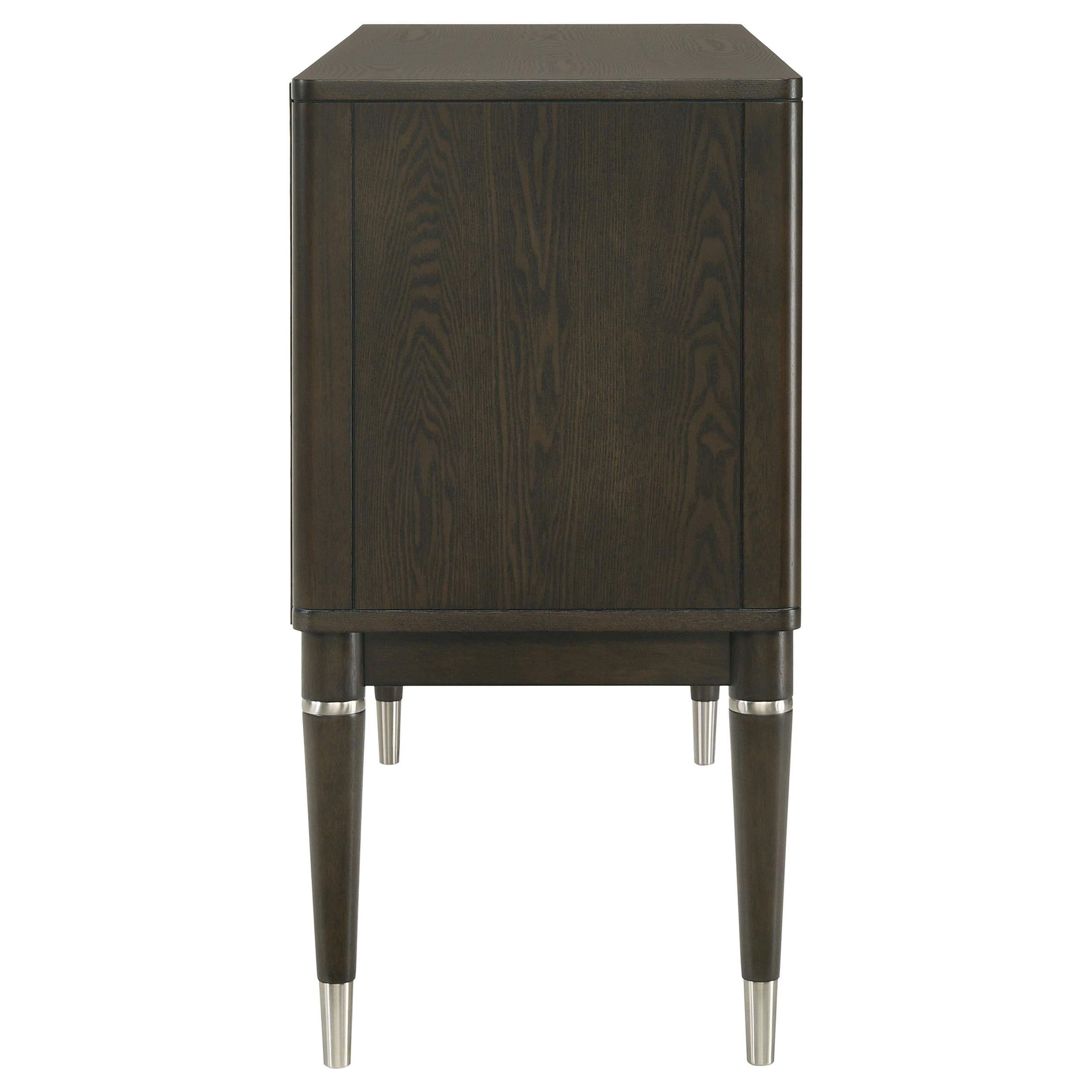 Reseda 4-door Dining Sideboard Server with Shelves Ash Brown - 193675
