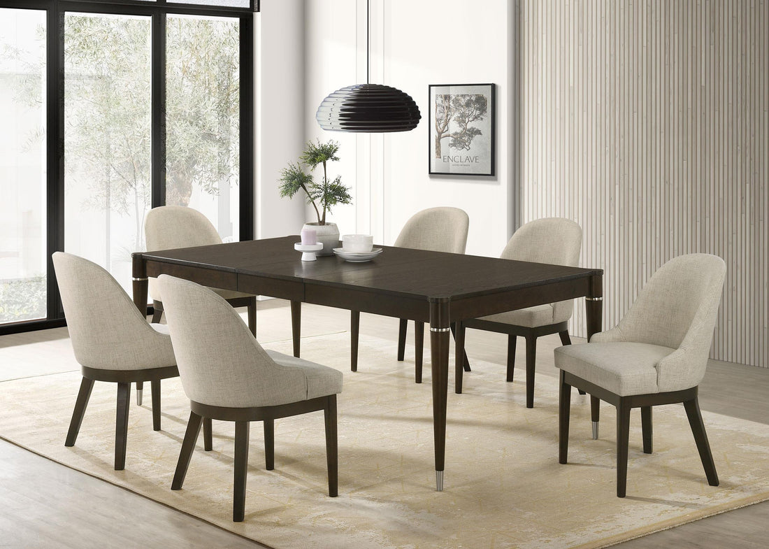 Reseda 7-piece Rectangular Dining Set Ash Brown - 193671-S7