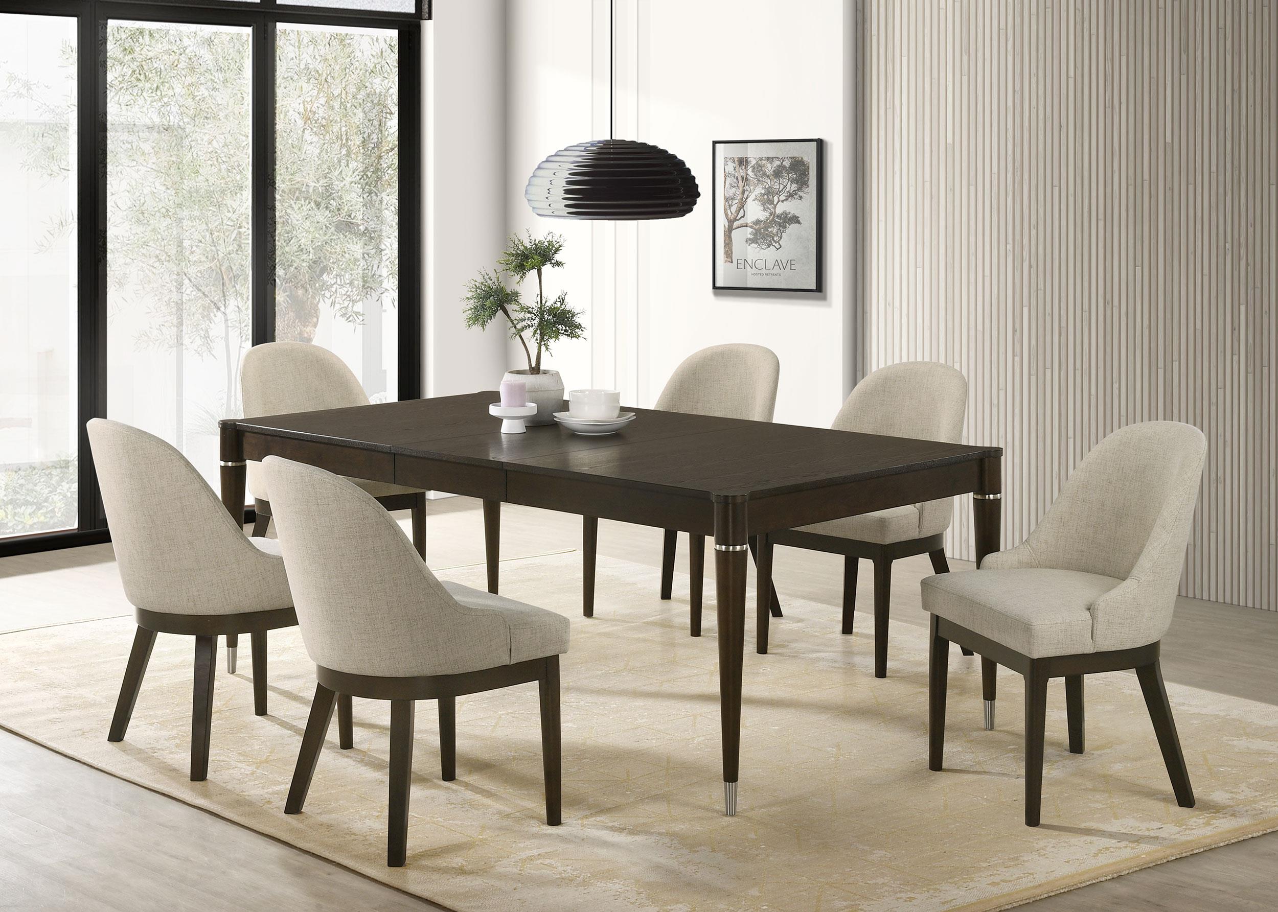 Reseda Upholstered Dining Side Chair Oatmeal (Set of 2) - 193672