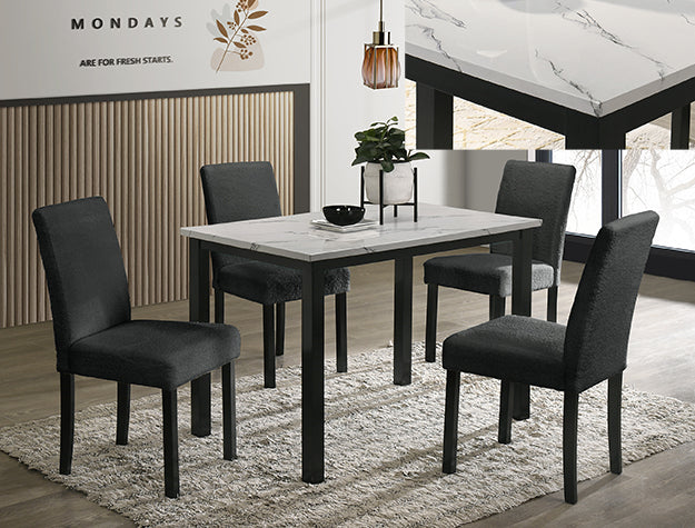 Resia Dining Chair Black, Set of 4 - 2120S-BK