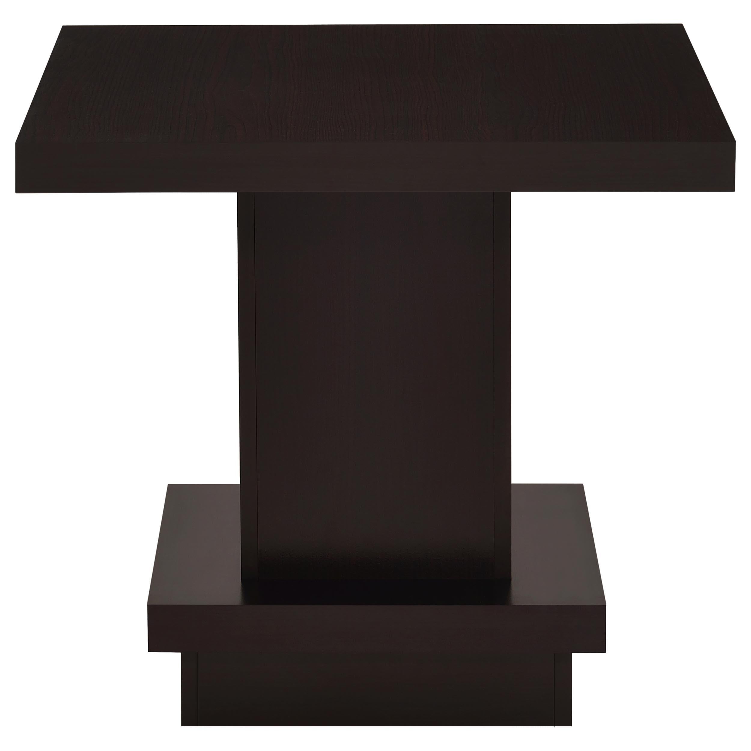 Reston 2-piece Square Coffee and End Table Set Cappuccino - 705168-S2