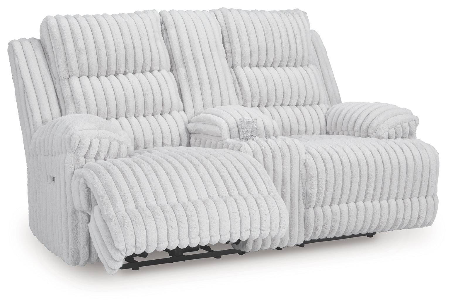 Rhines Falls Alloy Power Reclining Loveseat with Console - PC4280496