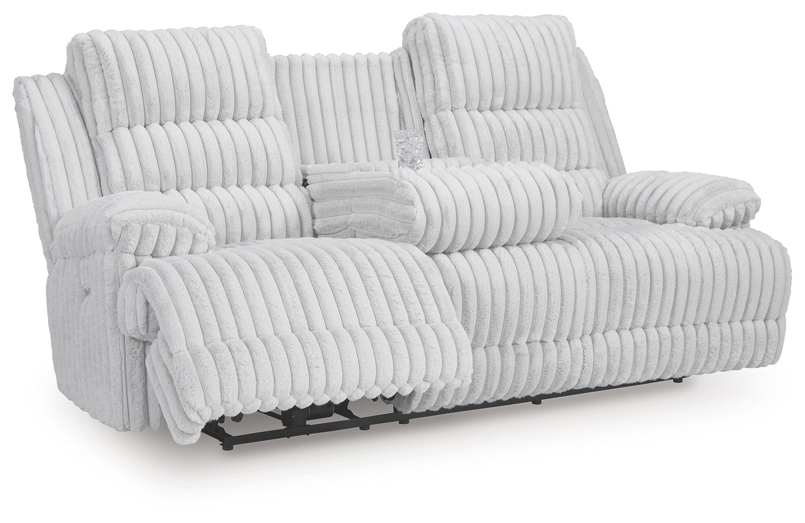 Rhines Falls Alloy Power Reclining Sofa with Drop Down Table - PC4280499