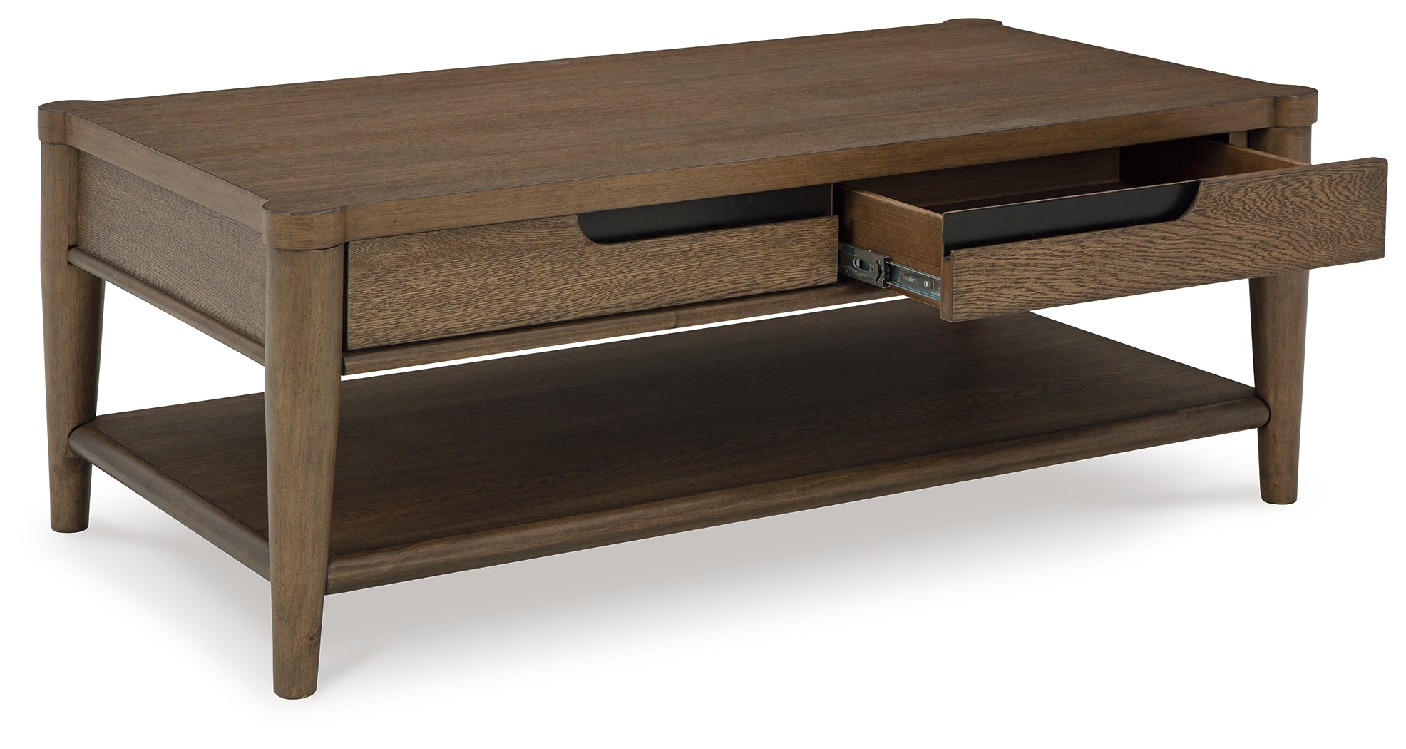 Roanhowe Coffee Table with 1 End Table in Brown - PKG016518