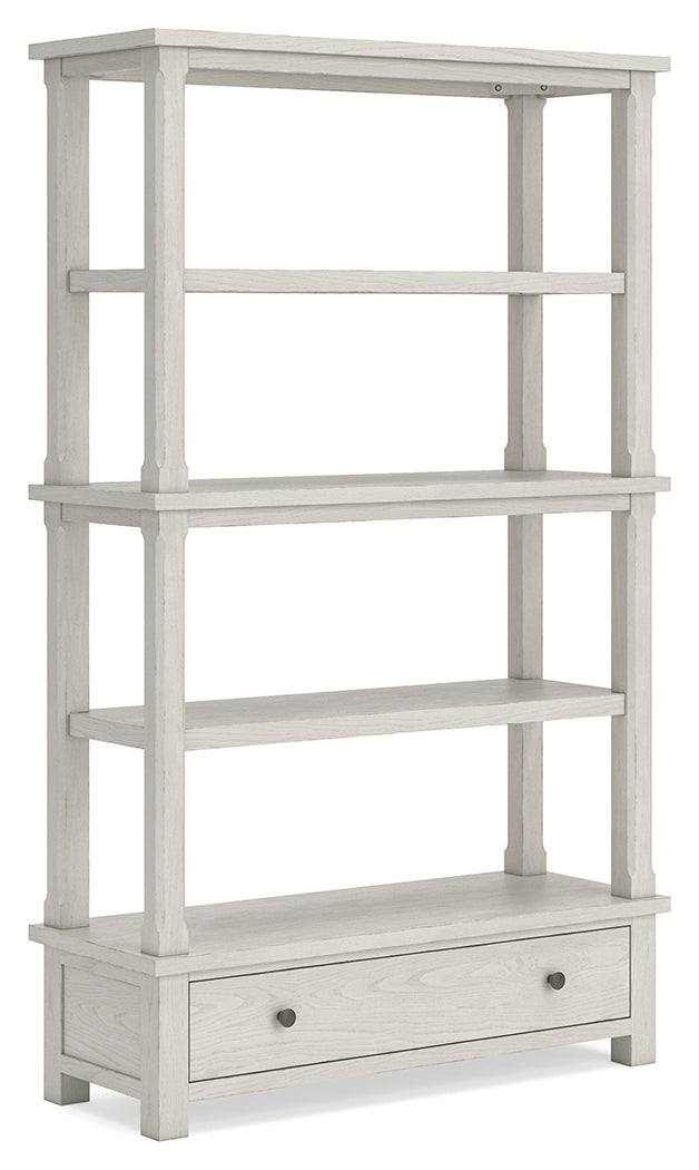 Robbinsdale Antique White 75" Bookcase - H742-70