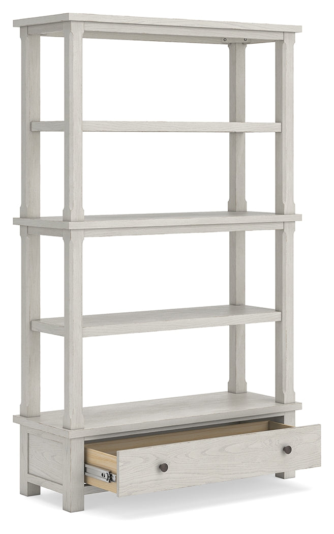 Robbinsdale Antique White 75" Bookcase - H742-70
