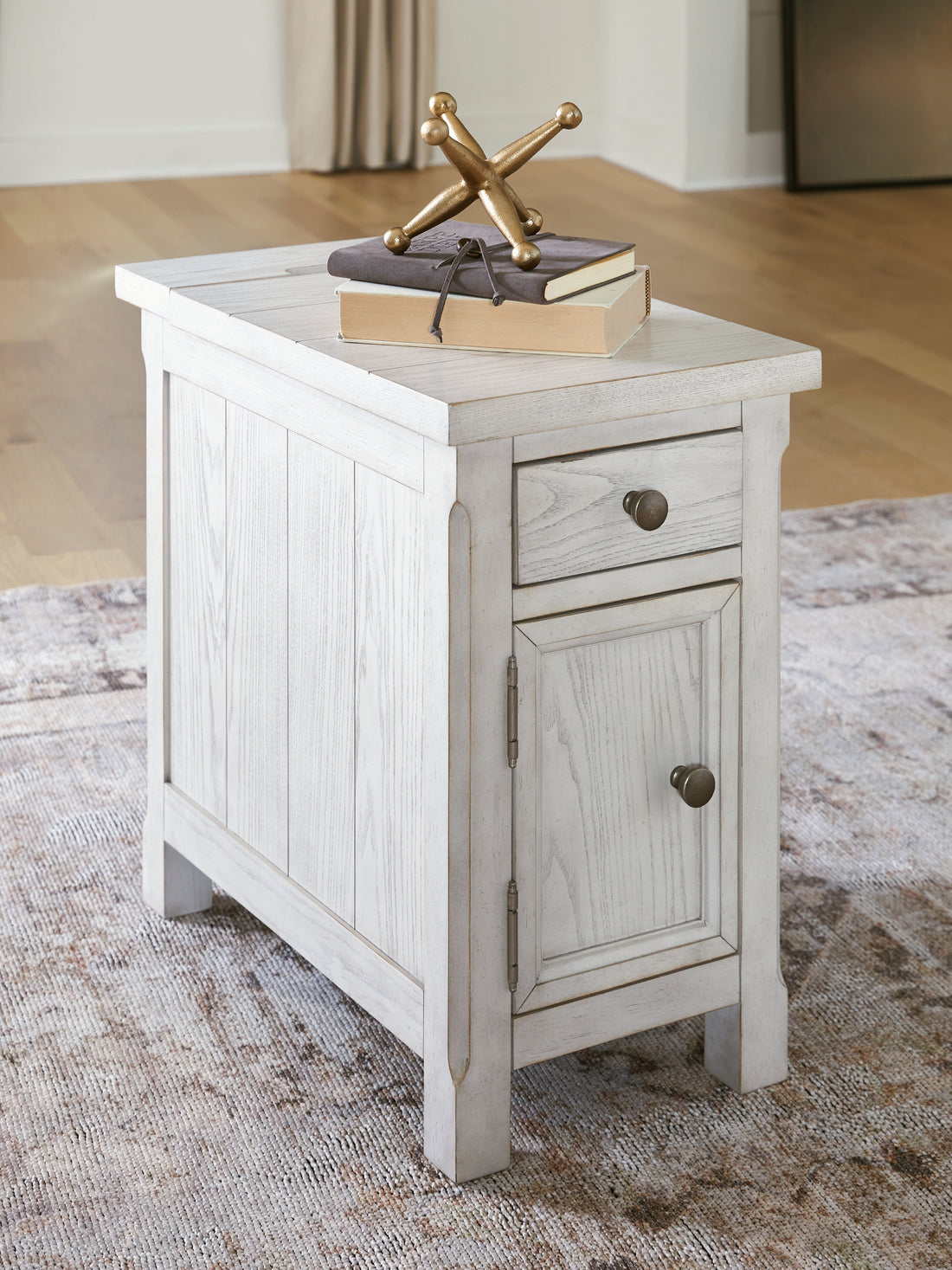 Robbinsdale Antique White Chairside End Table - T729-7