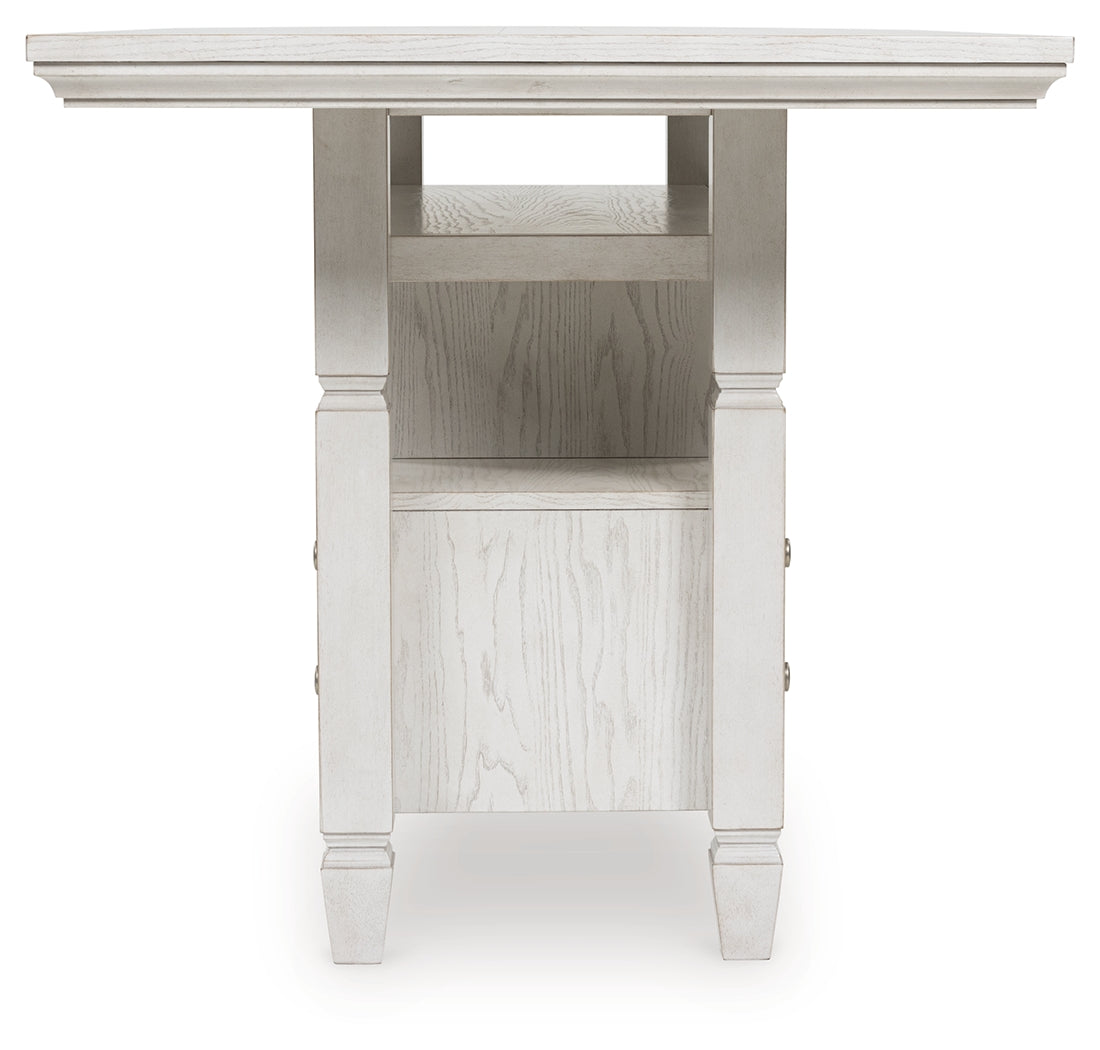 Robbinsdale Antique White Counter Height Dining Table - D642D7