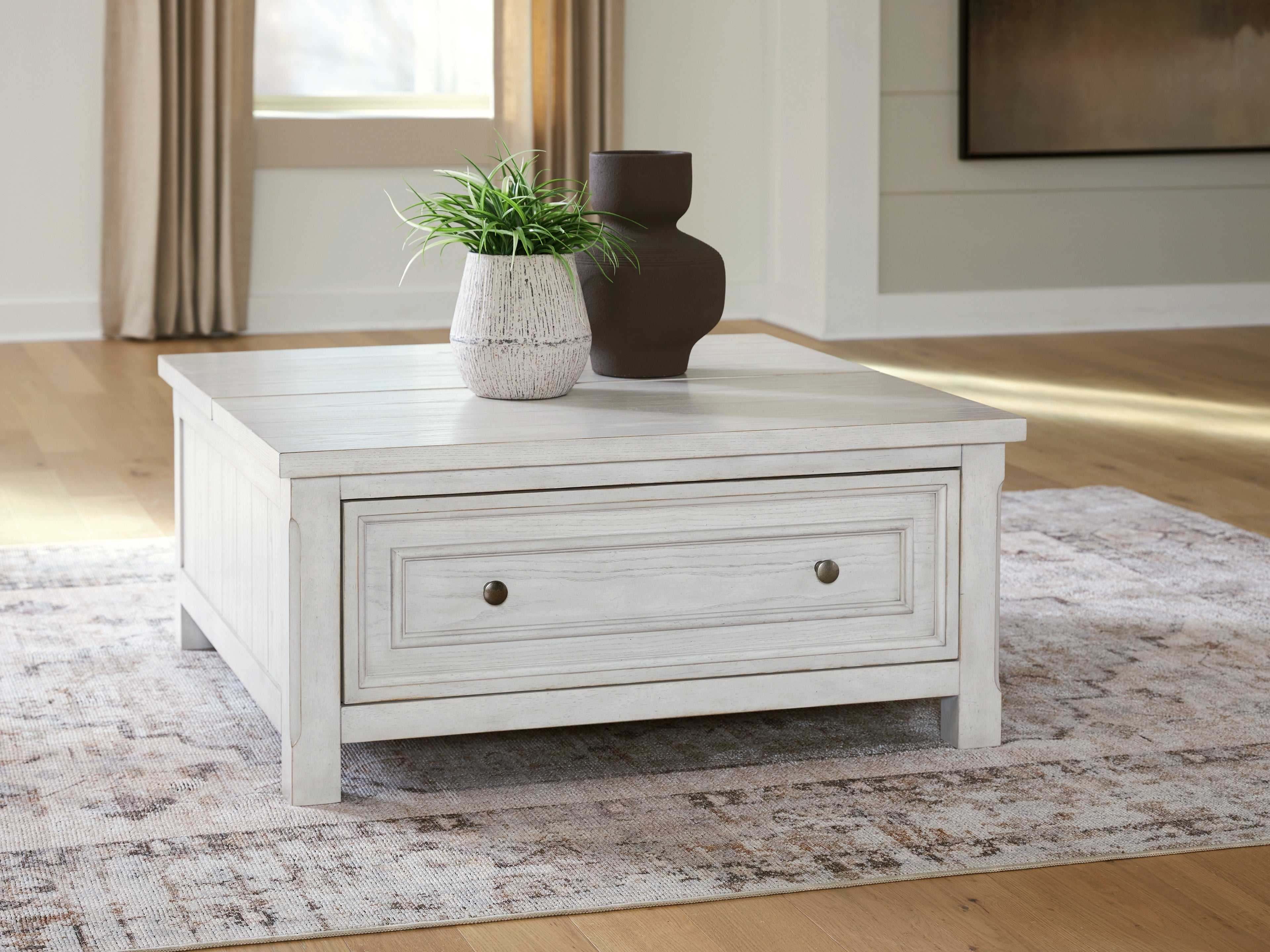 Robbinsdale Antique White Lift-Top Coffee Table - T729-00