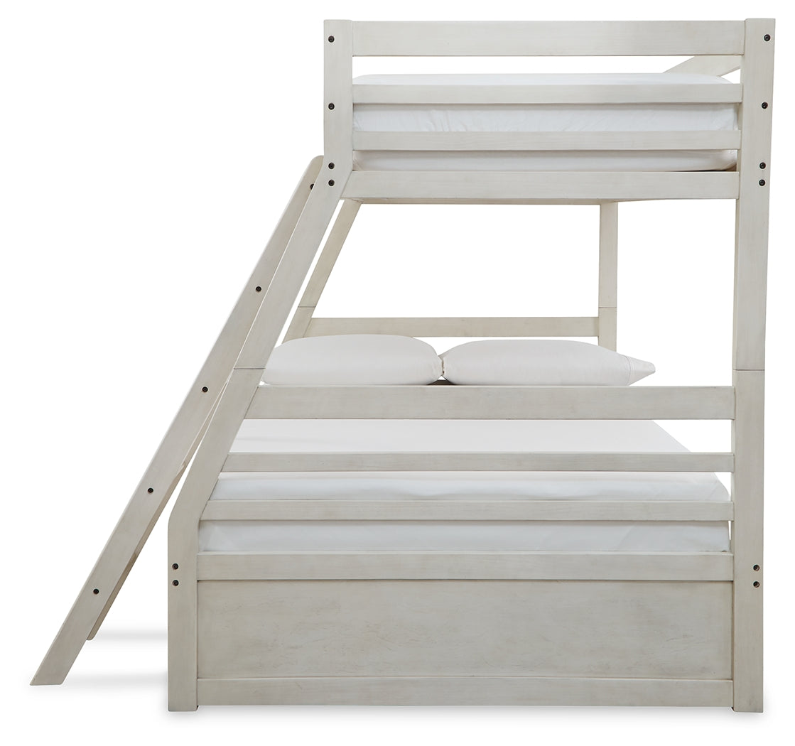 Robbinsdale Twin over Full with Storage and Mattresses - B742B39