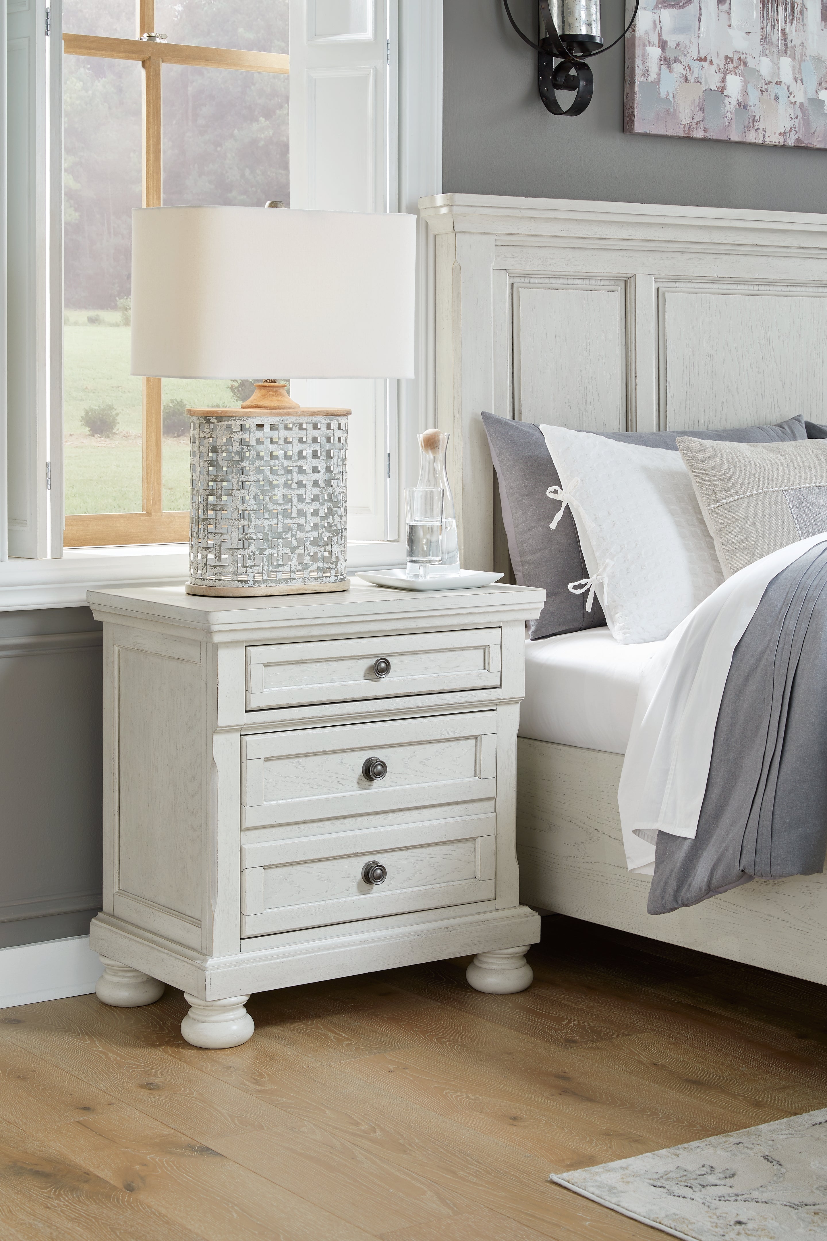 Robbinsdale Twin Sleigh Storage Bed, Dresser and Nightstand - B742B47