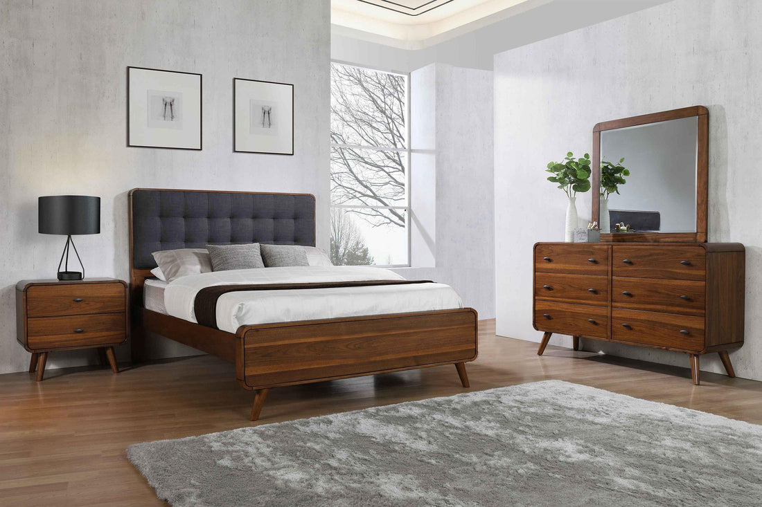 Robyn 4-piece Twin Bedroom Set Dark Walnut - 205131T-S4