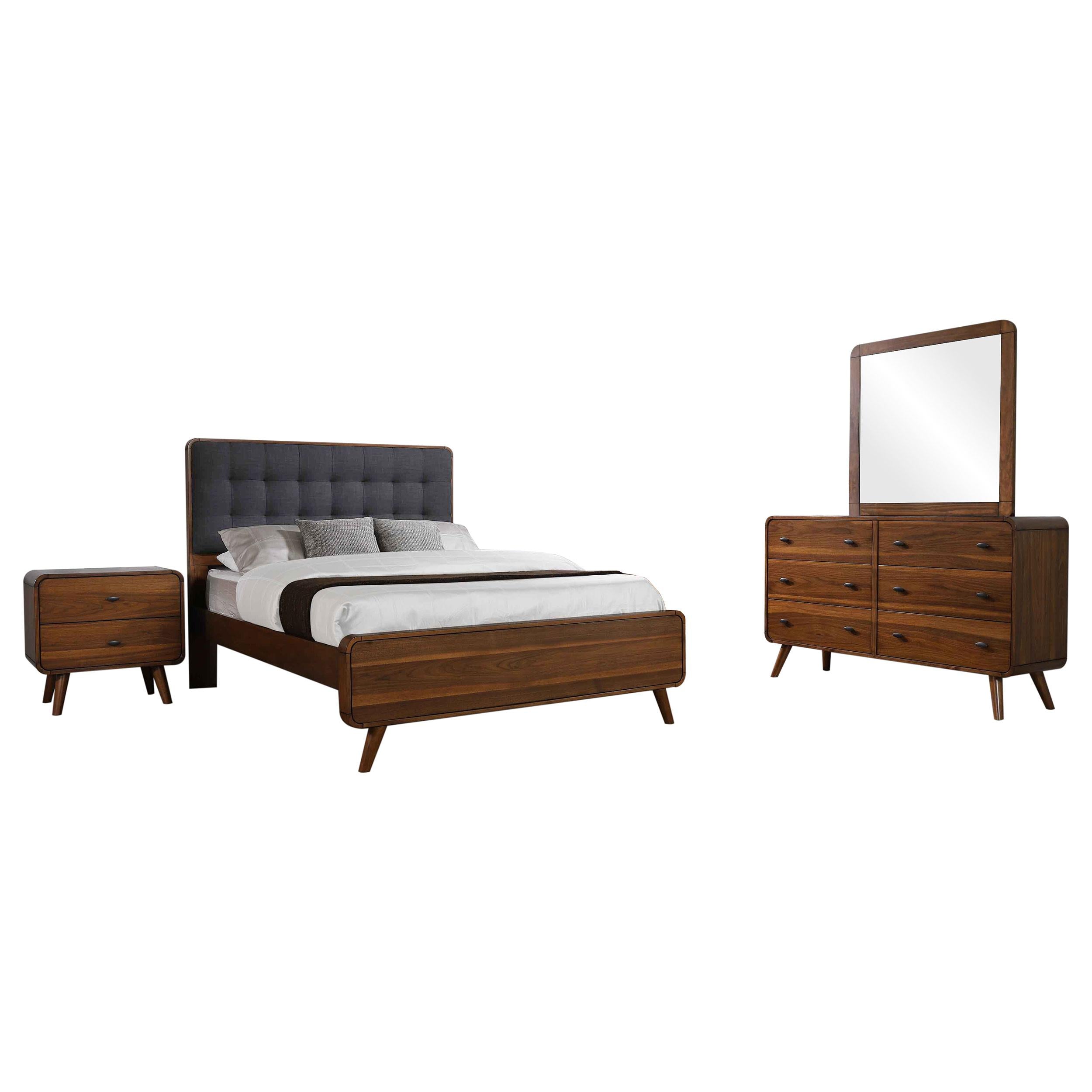 Robyn 4-piece Twin Bedroom Set Dark Walnut - 205131T-S4