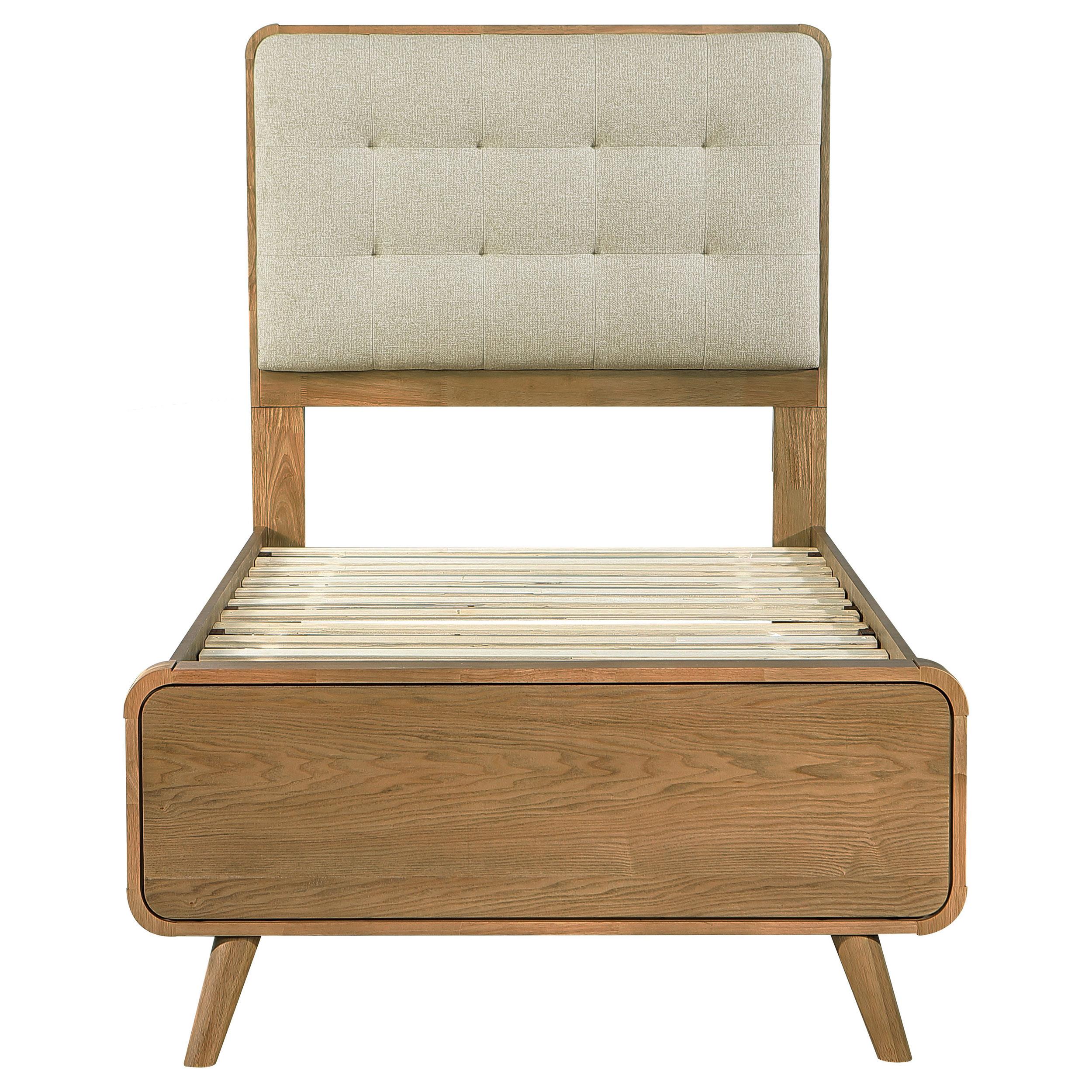 Robyn Wood Twin Platform Bed Light Ash - 225091T