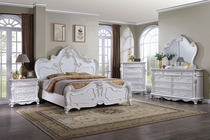 Roselli White King Bed