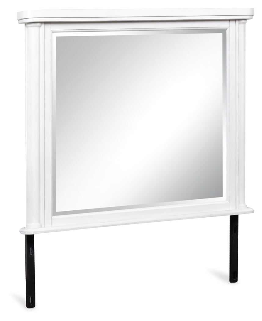 Rowlenstown Antique White Bedroom Mirror - PCB823-36
