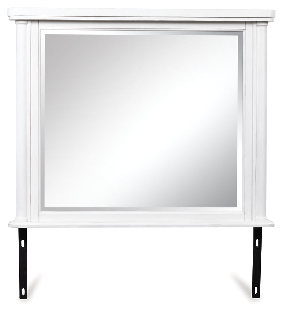 Rowlenstown Antique White Bedroom Mirror - PCB823-36