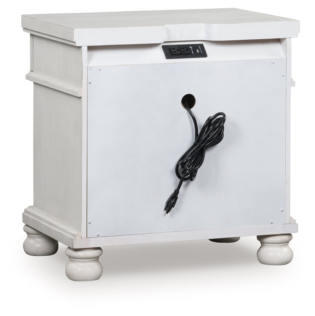 Rowlenstown Antique White Nightstand - PCB823-93