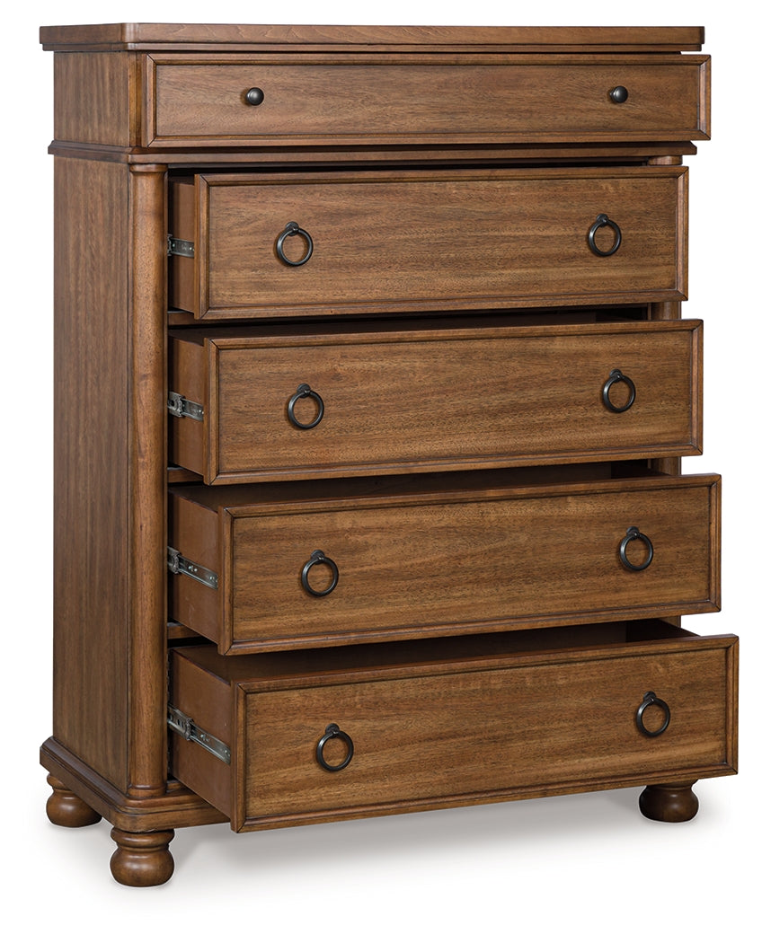 Rowlenstown Brown Chest of Drawers - PCB824-46