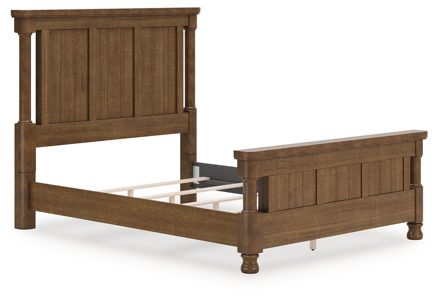 Rowlenstown Brown Queen Poster Bed - PCB824B2