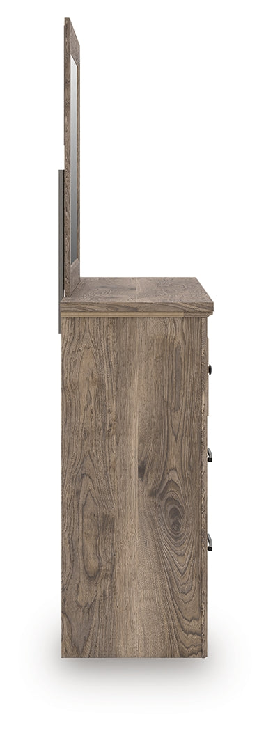 Rusticott Brown Dresser and Mirror - PCB2260B1