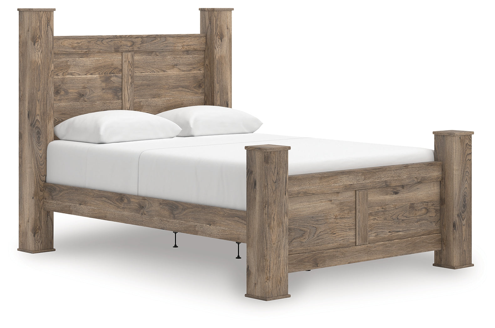 Rusticott Brown Queen Poster Bed - PCB2260B4