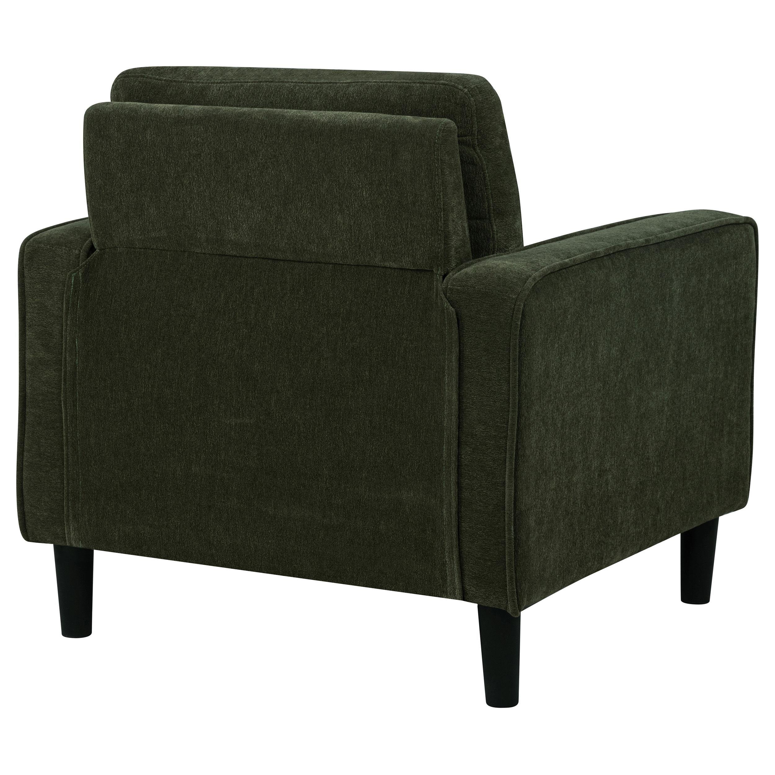 Ruth Fabric Upholstered Track Arm Accent Chair Matcha Green - 511216
