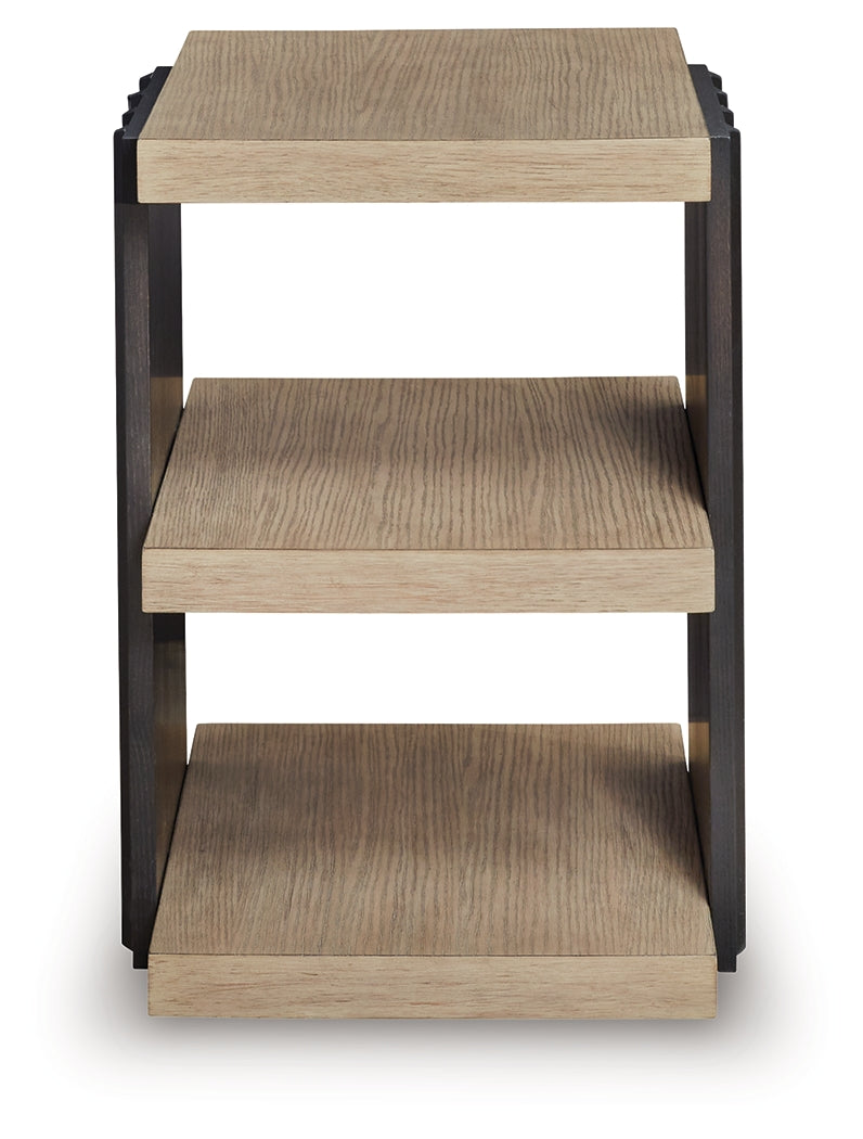 Rylandyn Black/Light Brown End Table - T721-3