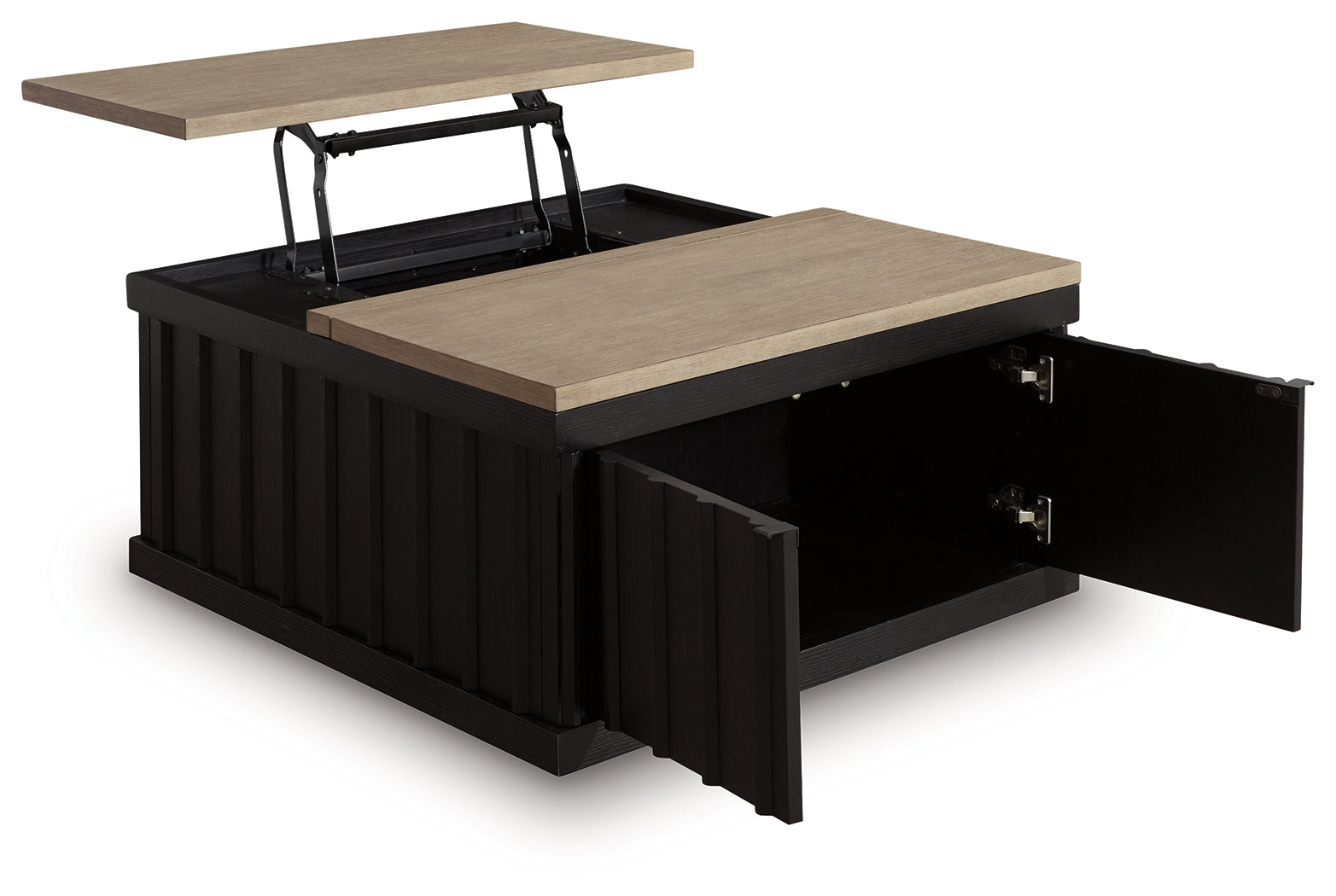 Rylandyn Black/Light Brown Lift-Top Coffee Table - T721-00