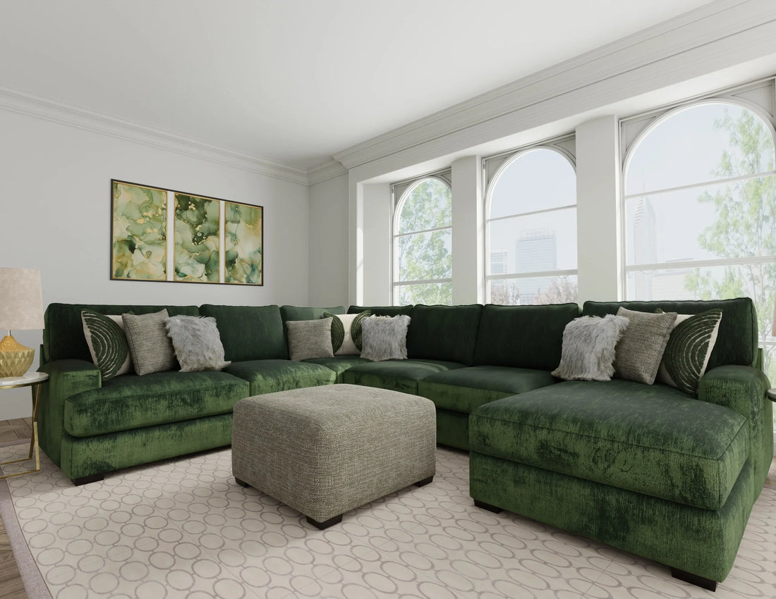 Corinthian Luscious Pine 3PC Sectional