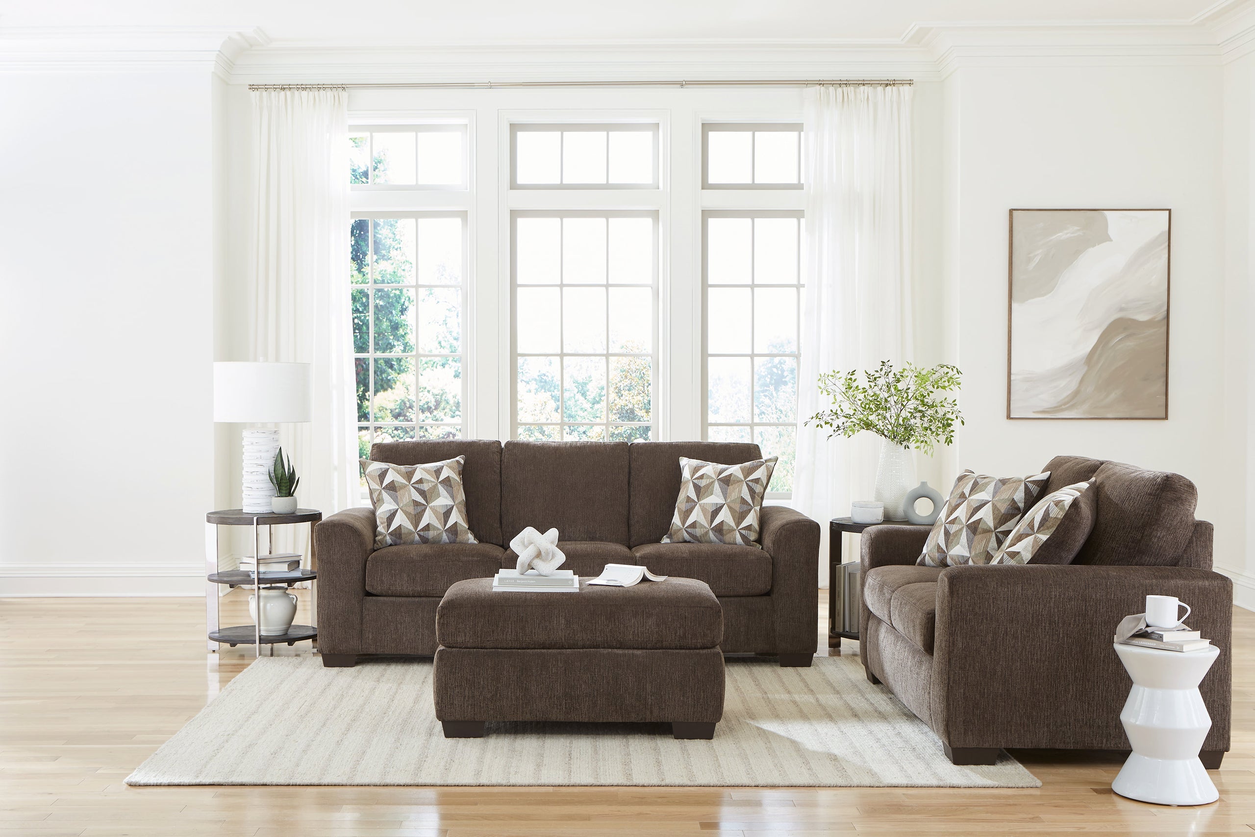 Nutmeg Brown Sofa & Loveseat Set