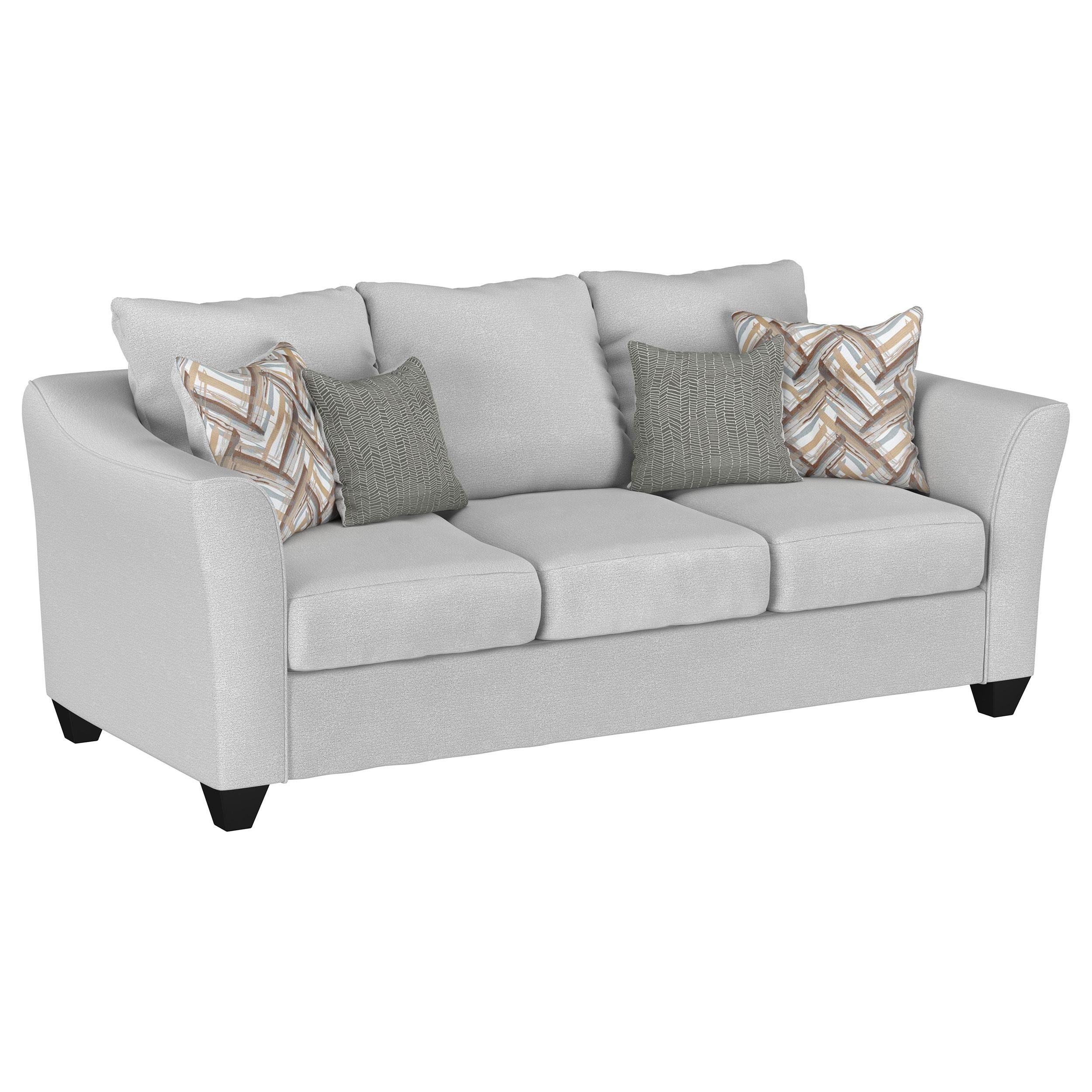 Salizar 3-piece Upholstered Track Arm Fabric Sofa Set Sand - 508581-S3
