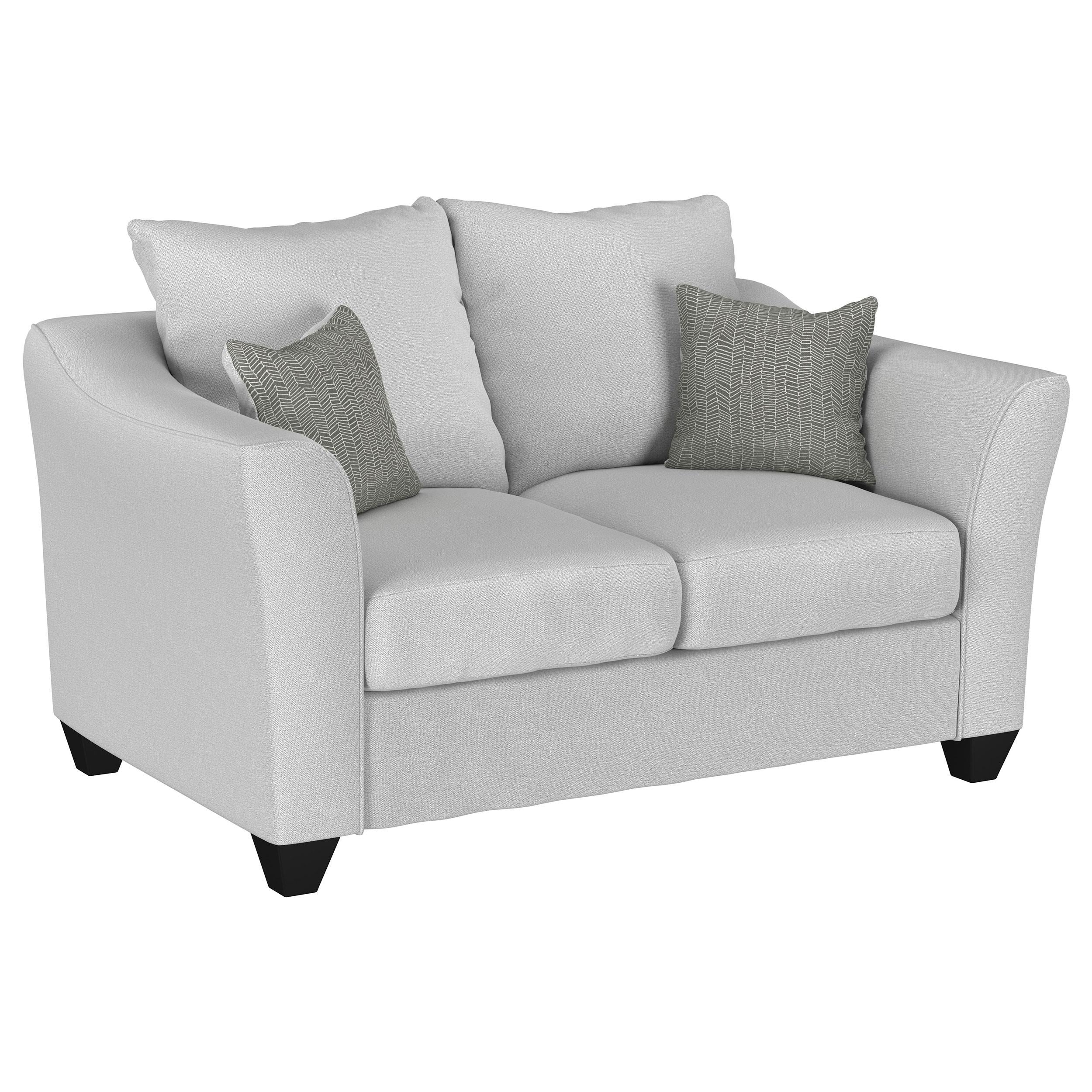 Salizar Sand Upholstered 3-Piece Track Arm Fabric Sofa Set from Coaster - Luna Furniture