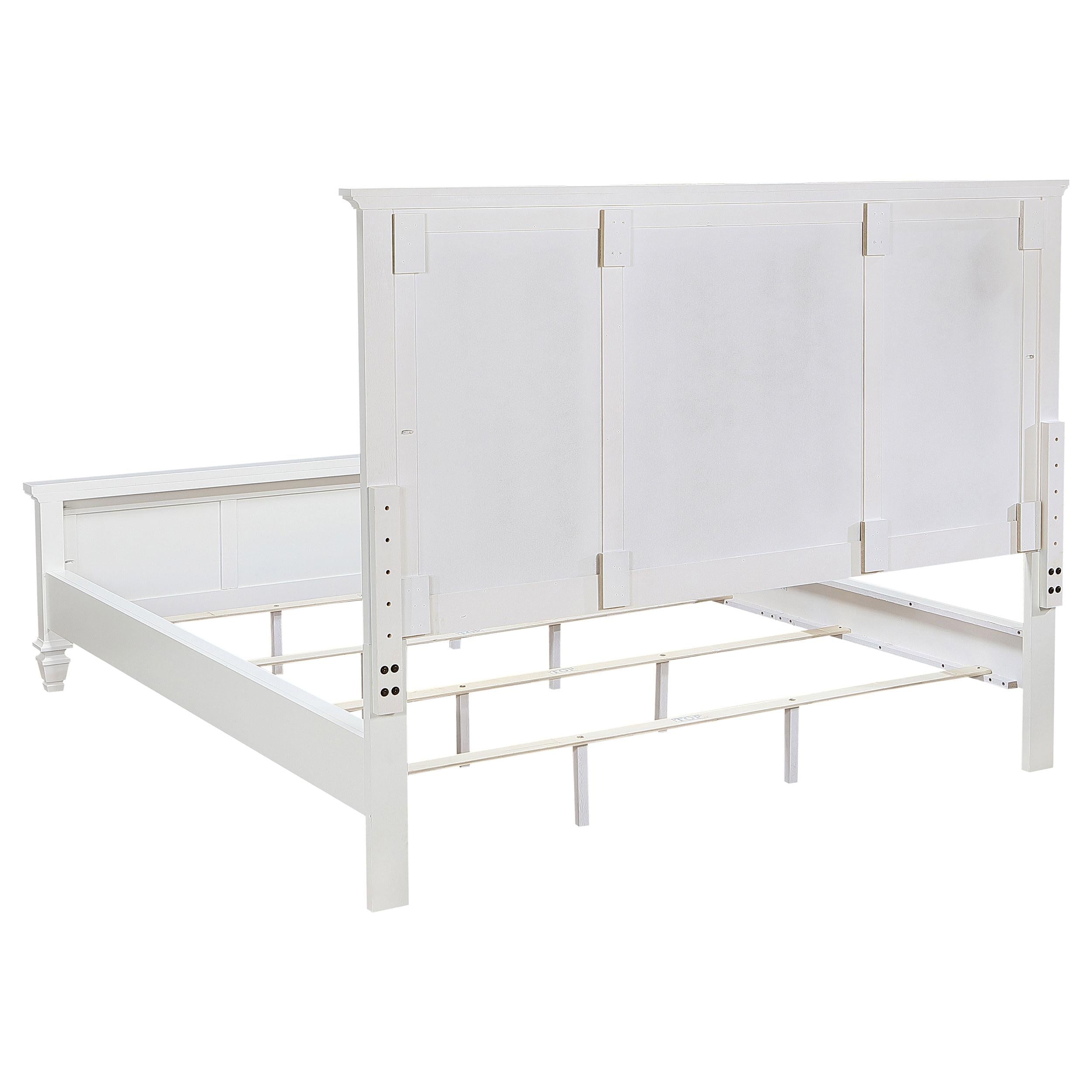 Sandy Beach 5-piece California King Bedroom Set Cream White - 201301KWN-S5