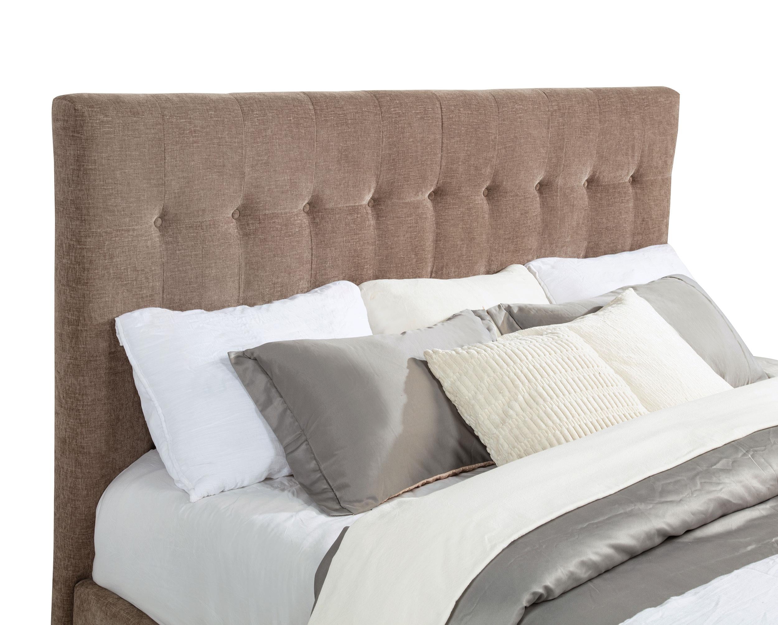 Senna Upholstered California King Audio Fireplace Bed Brown - 305811KW