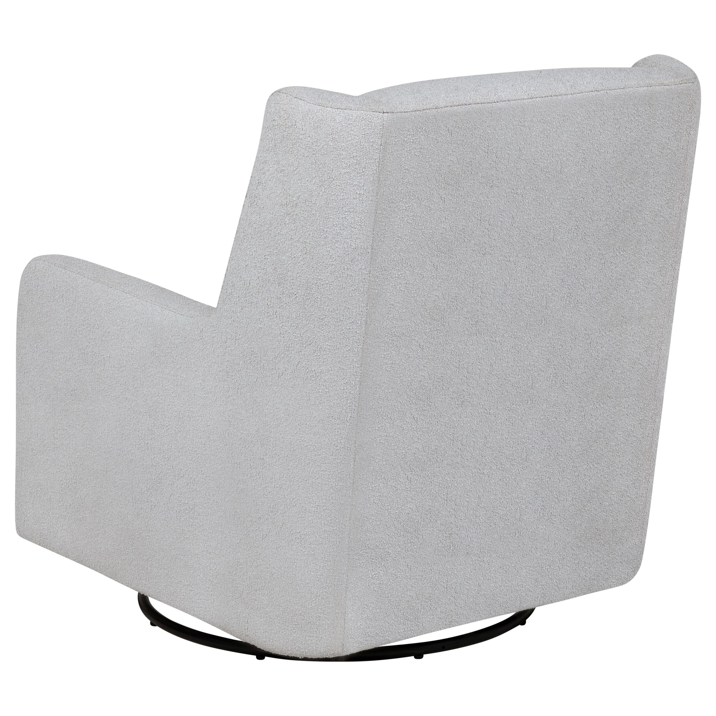 Serra Boucle Upholstered Swivel Glider Recliner Dove Grey - 902454