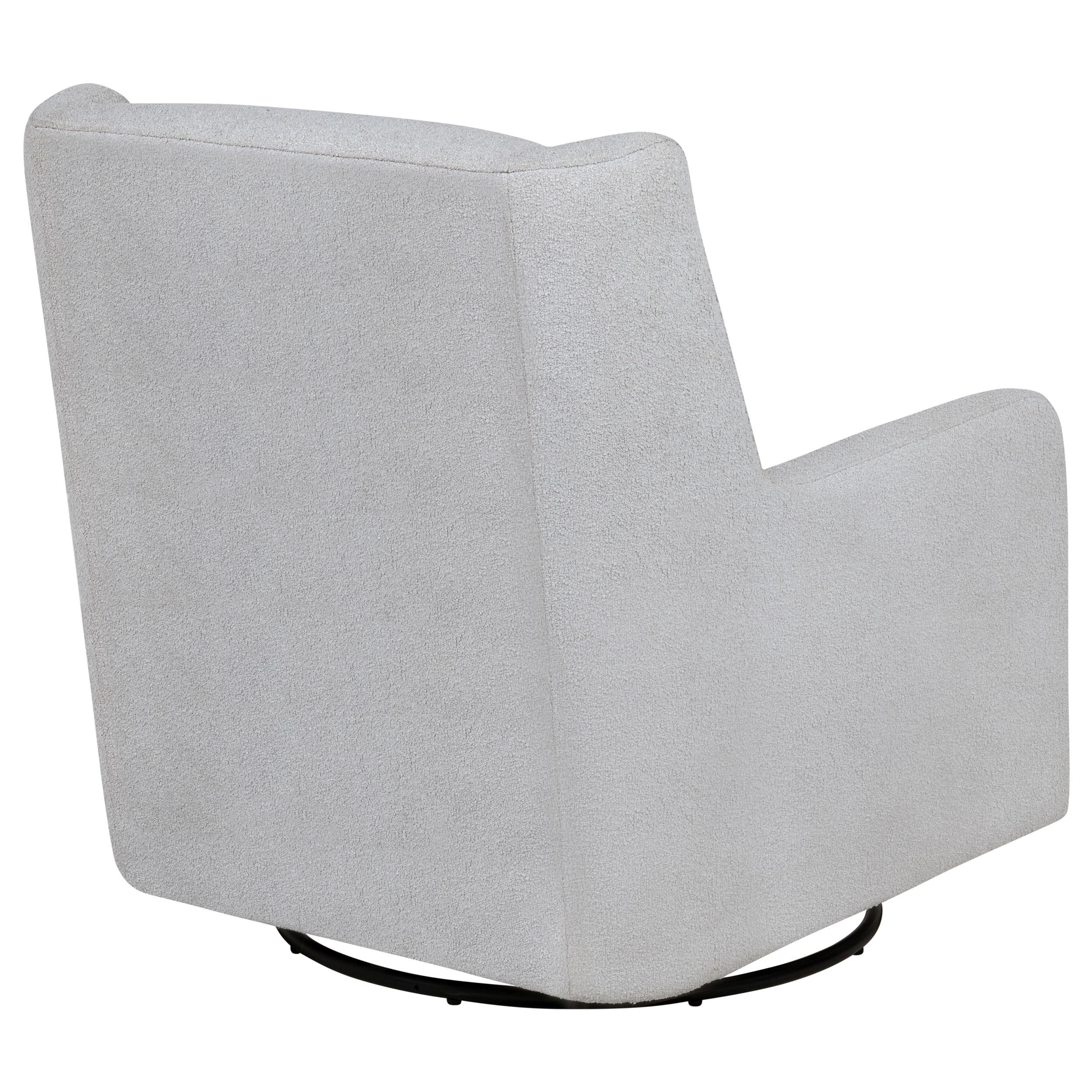 Serra Boucle Upholstered Swivel Glider Recliner Dove Grey - 902454