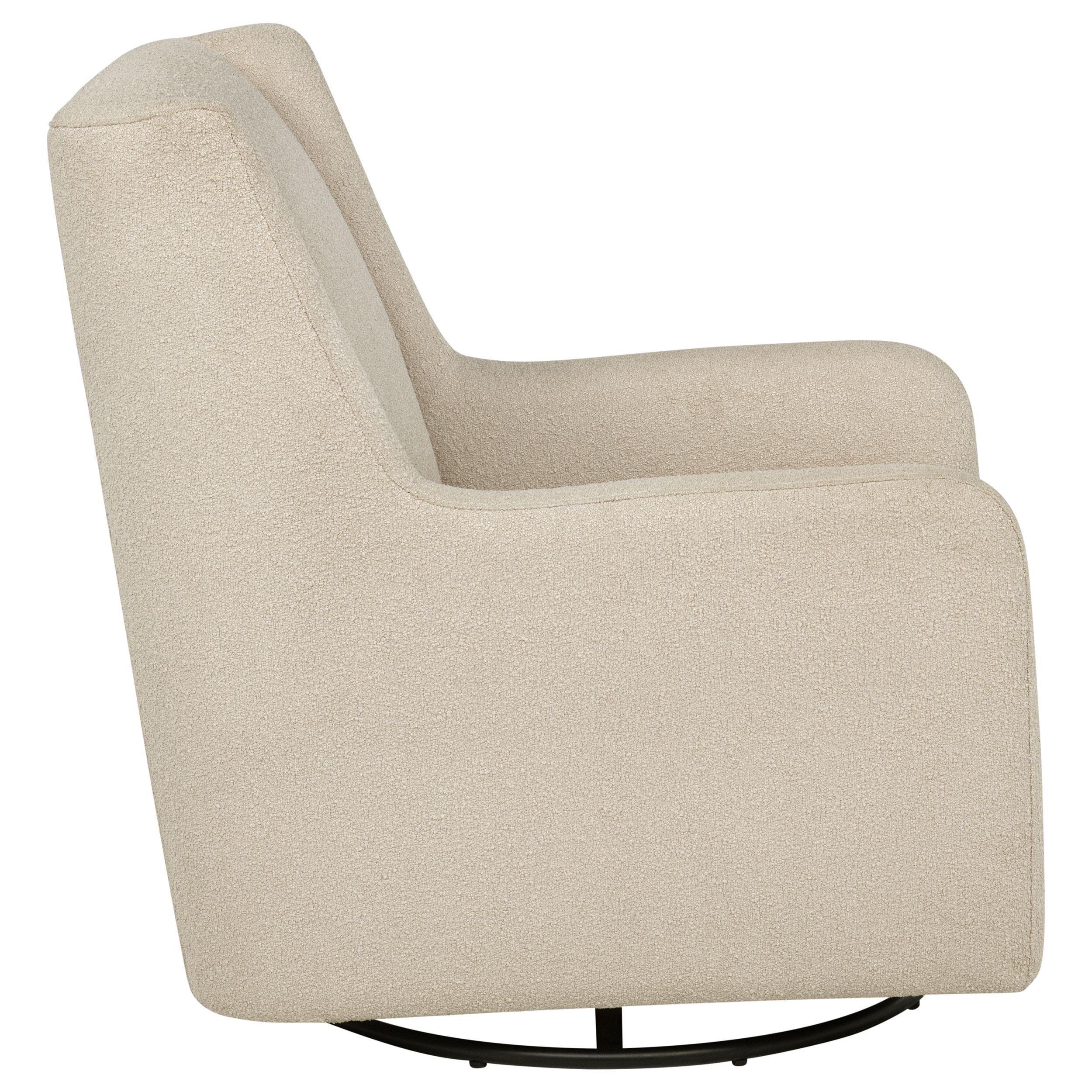 Serra Boucle Upholstered Swivel Glider Recliner Sandy Beige - 902453