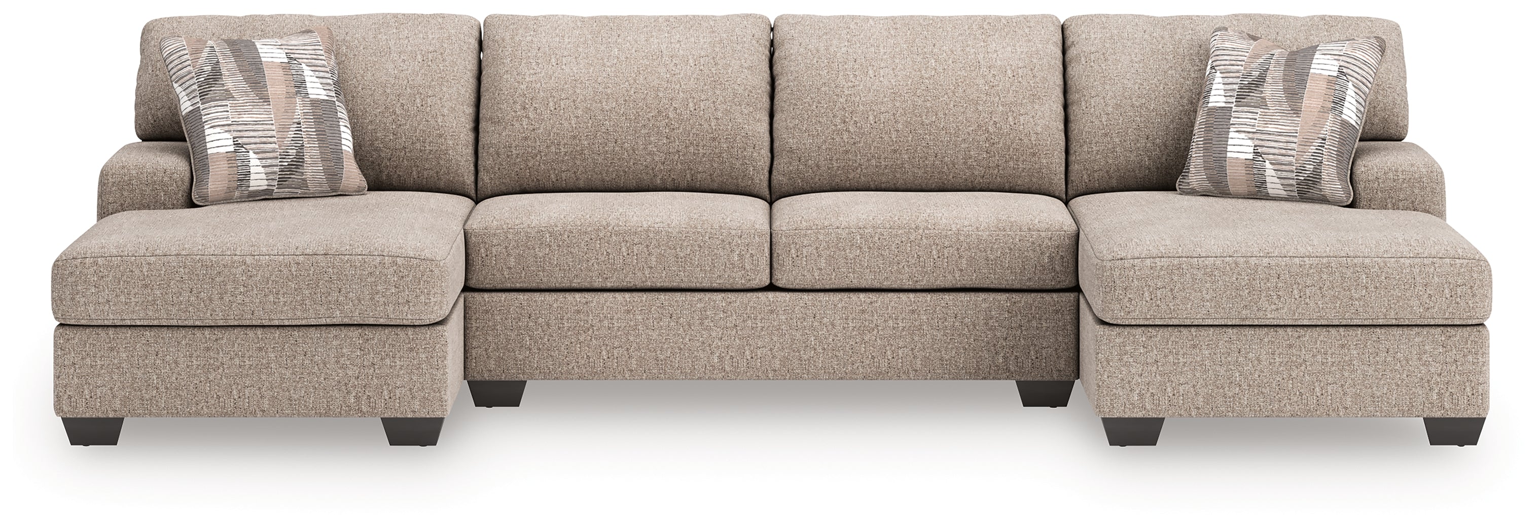 Seyler Lane Hemp 3-Piece Sectional with Double Chaise - 48404S3