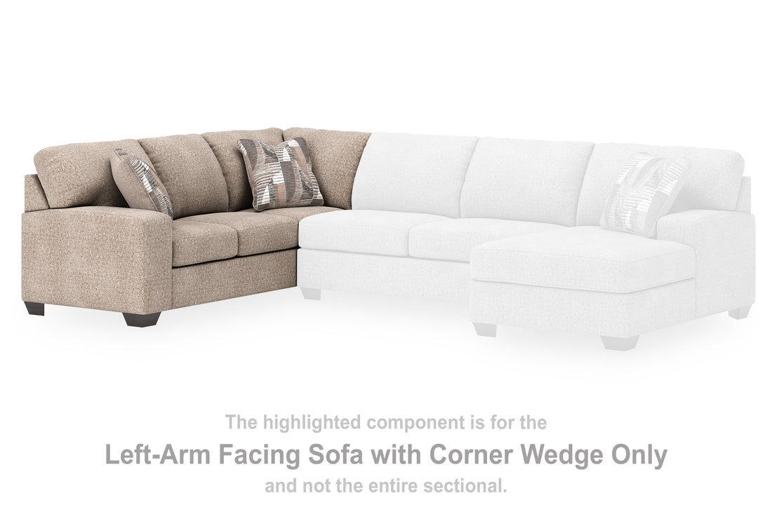 Seyler Lane Hemp Left-Arm Facing Sofa with Corner Wedge - 4840448