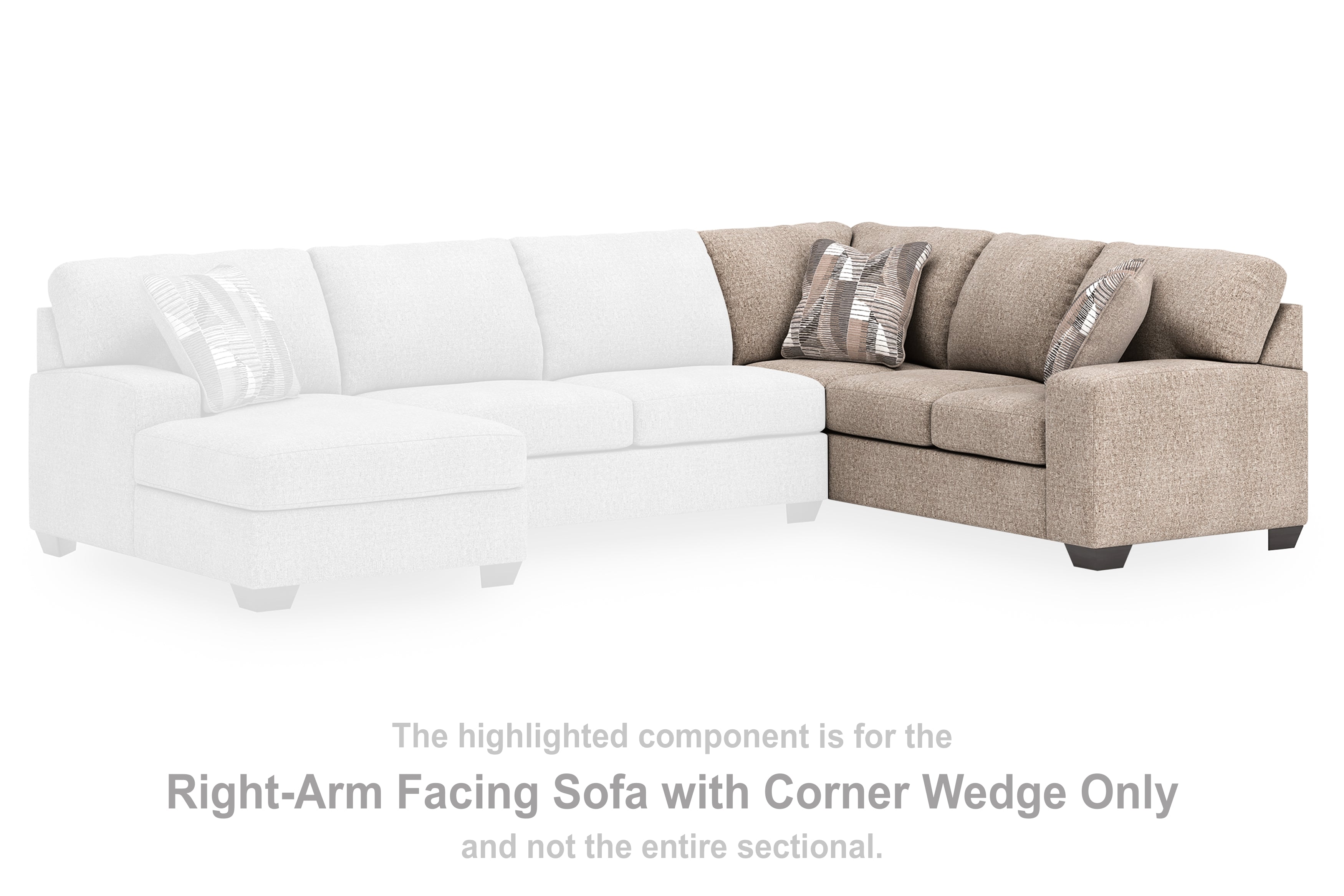Seyler Lane Hemp Right-Arm Facing Sofa with Corner Wedge - 4840449
