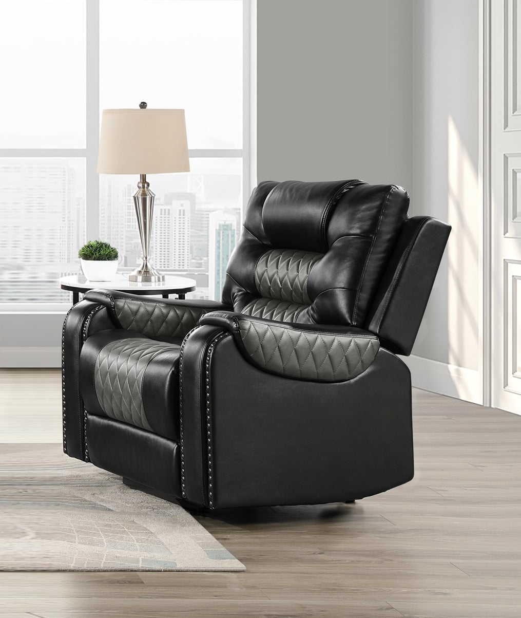 SH8890BLK*3 3PC: CHAIR, SOFA & LOVESEAT - SH8890BLK*3