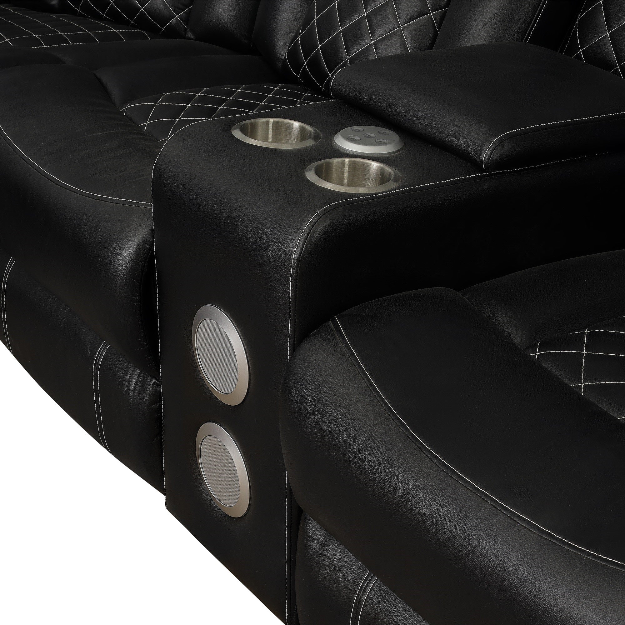 SH8895BLK*SC (3)3-PIECE RECLINING SECTIONAL - SH8895BLK*SC - Bien Home Furniture & Electronics